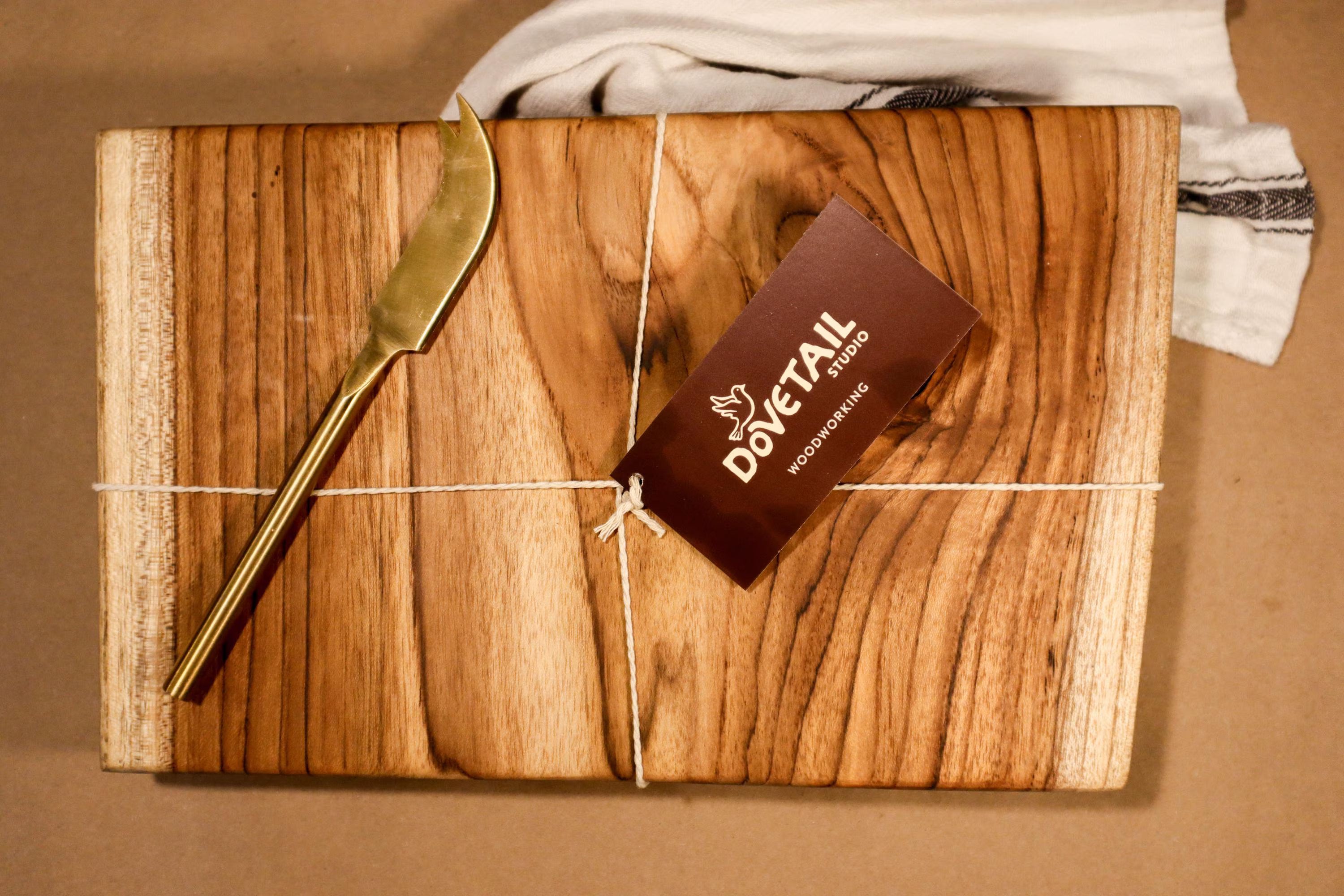 Live Edge Teak Cutting Board