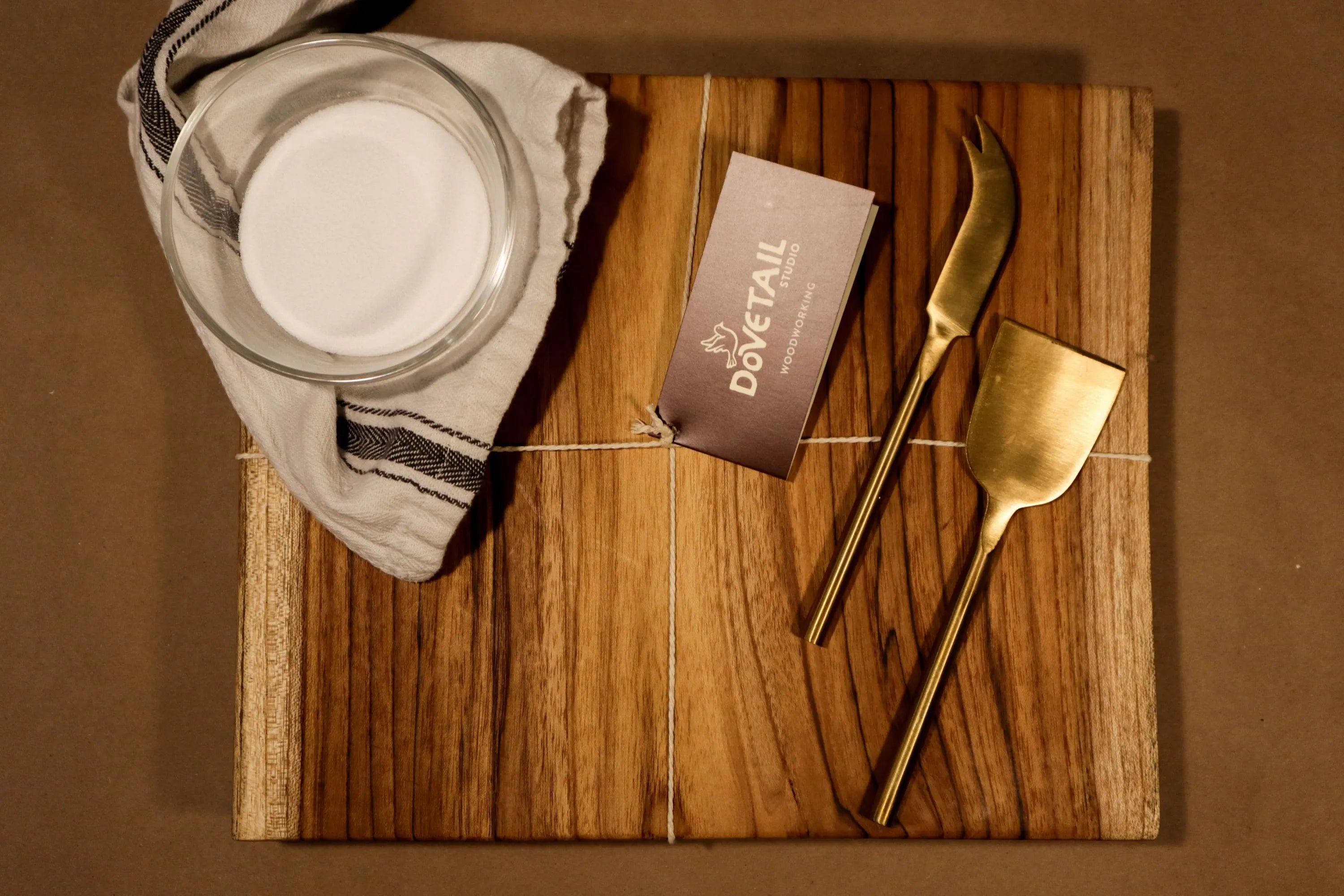 Raw Edge Teak Cutting Board