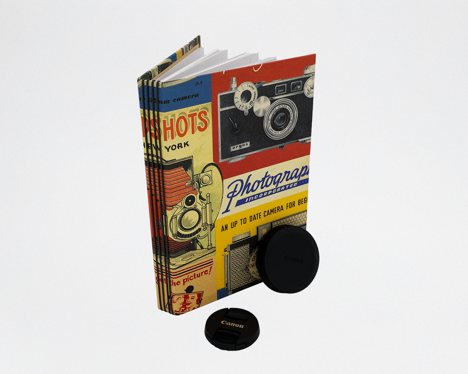 Vintage Photography Refillable Grid Journal