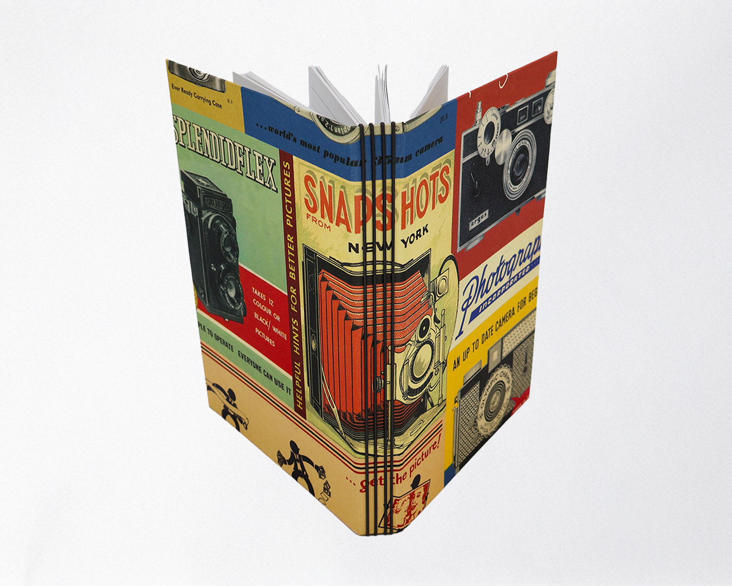 Vintage Photography Refillable Grid Journal
