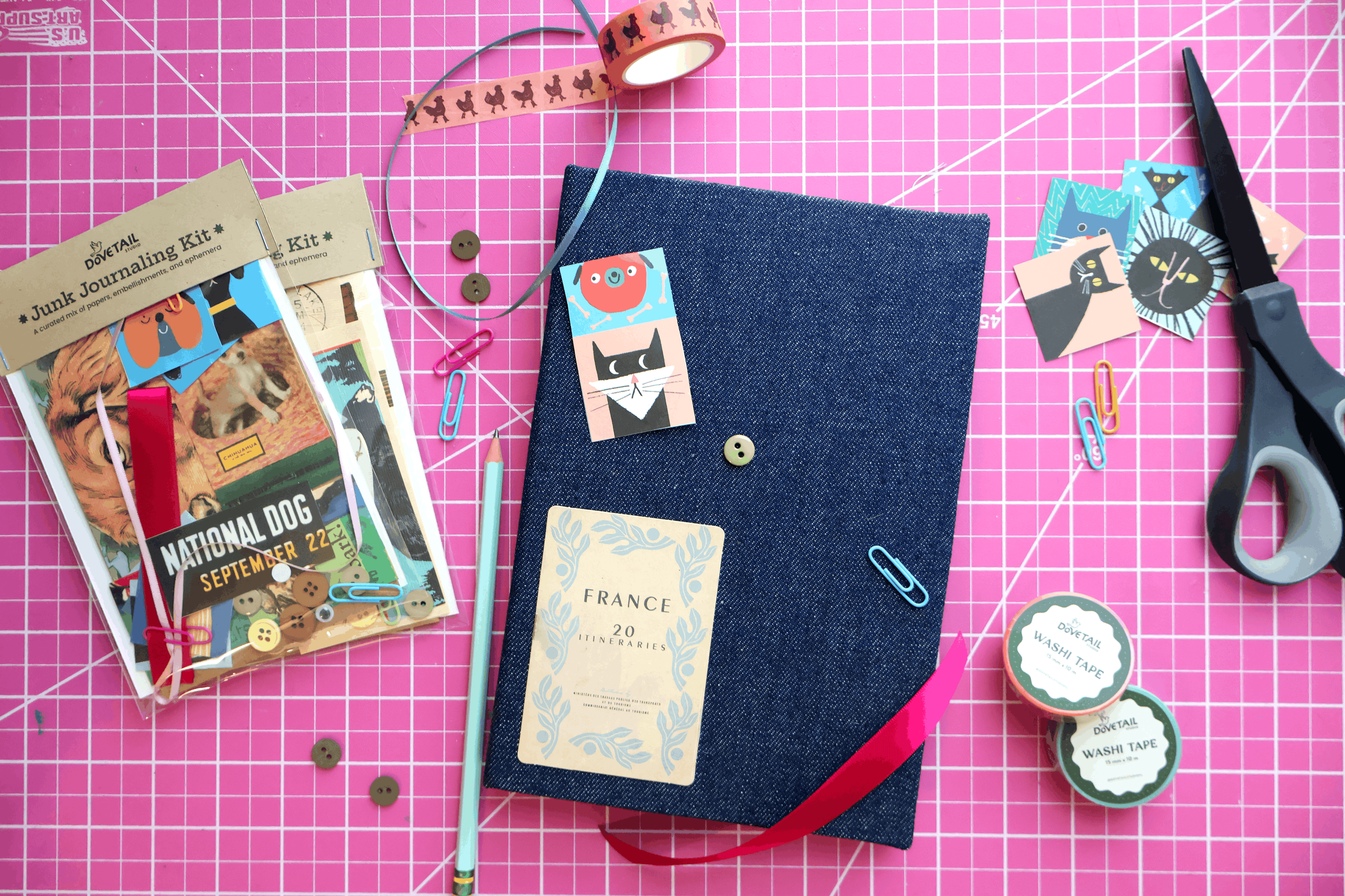 Junk Journaling Kit - Dog Theme