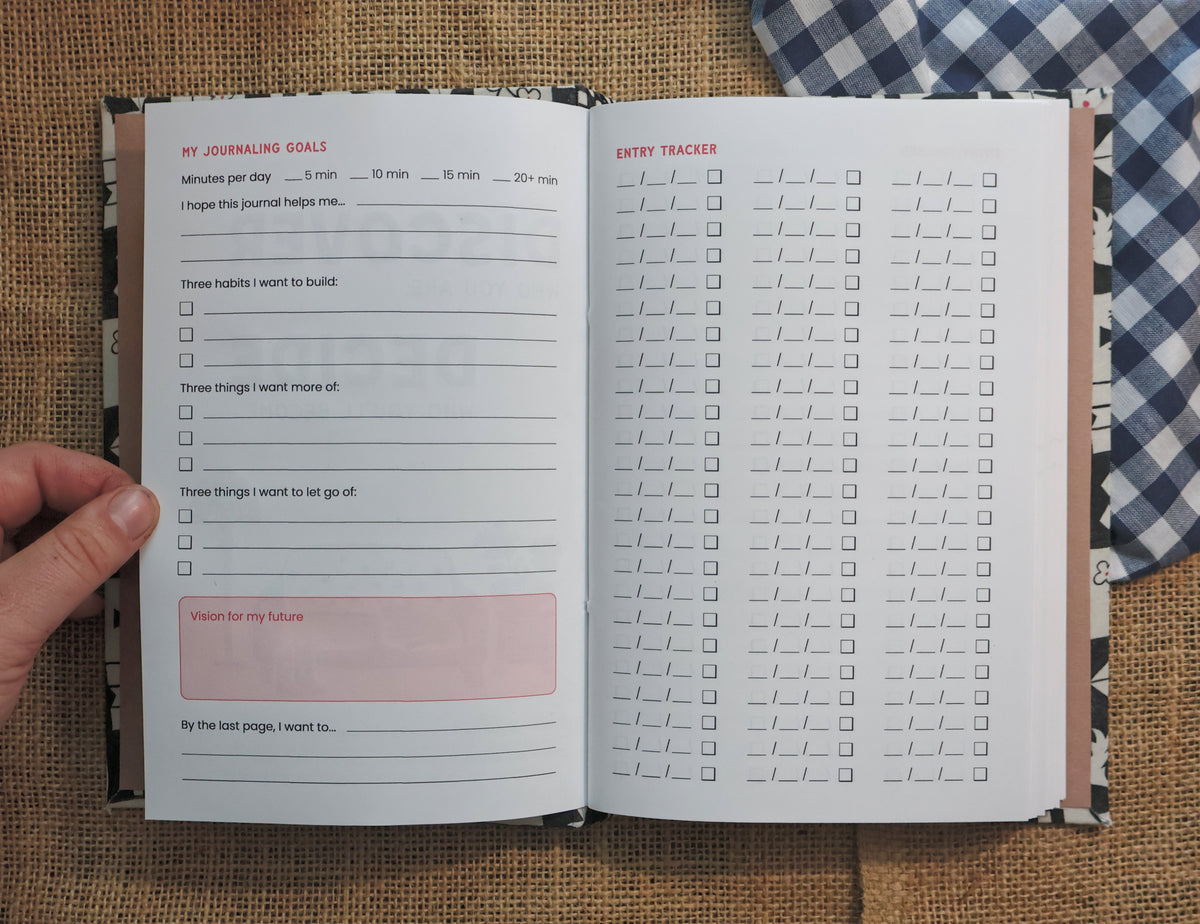 Prompt Journal: Black & White Fall Pattern