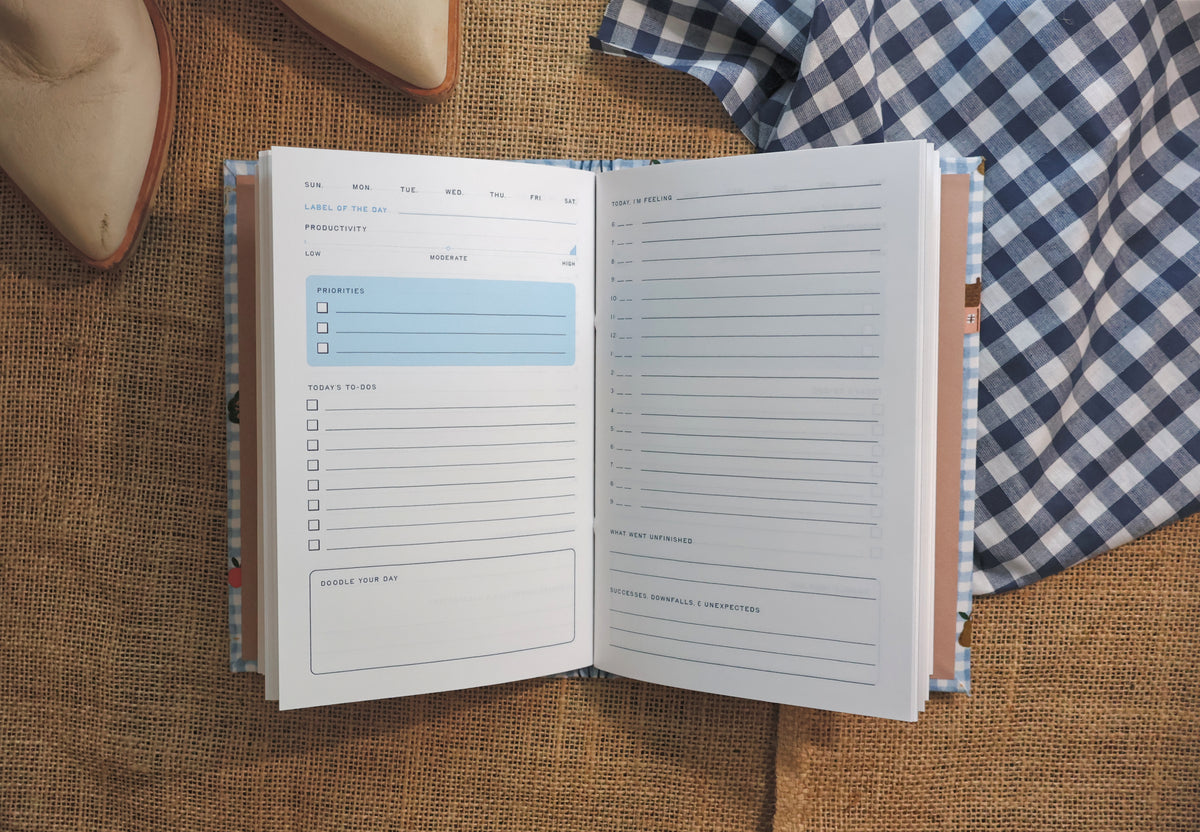 Fall Checkered Daily Planner