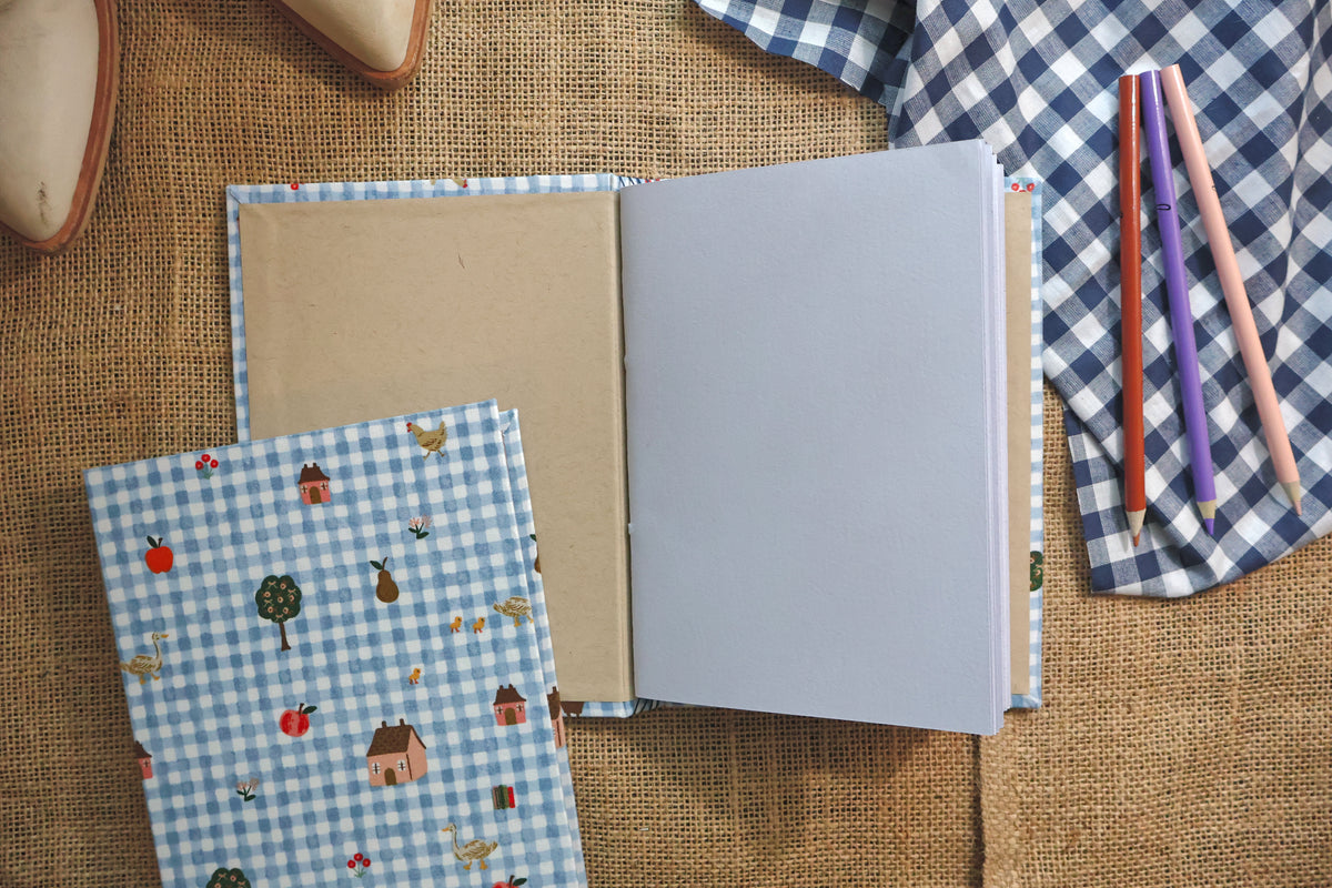 Fall Checkered Sketchbook
