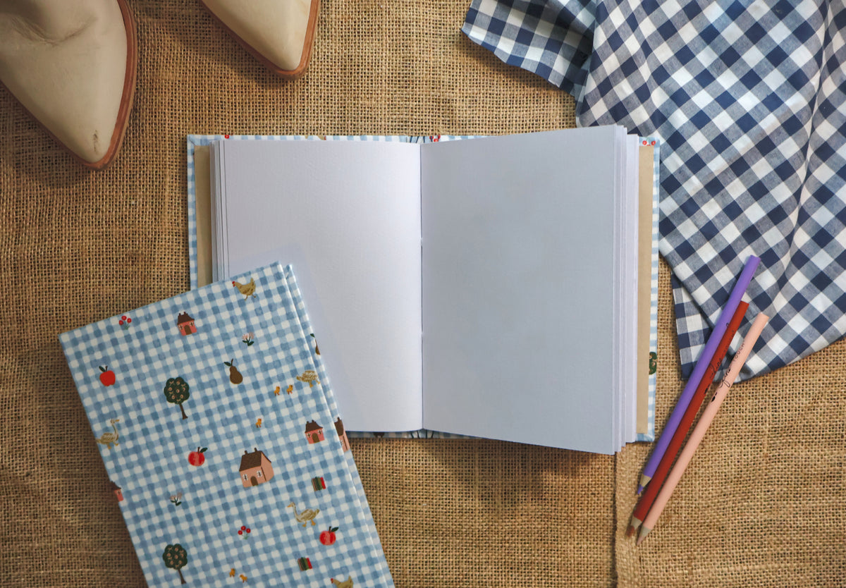 Fall Checkered Sketchbook