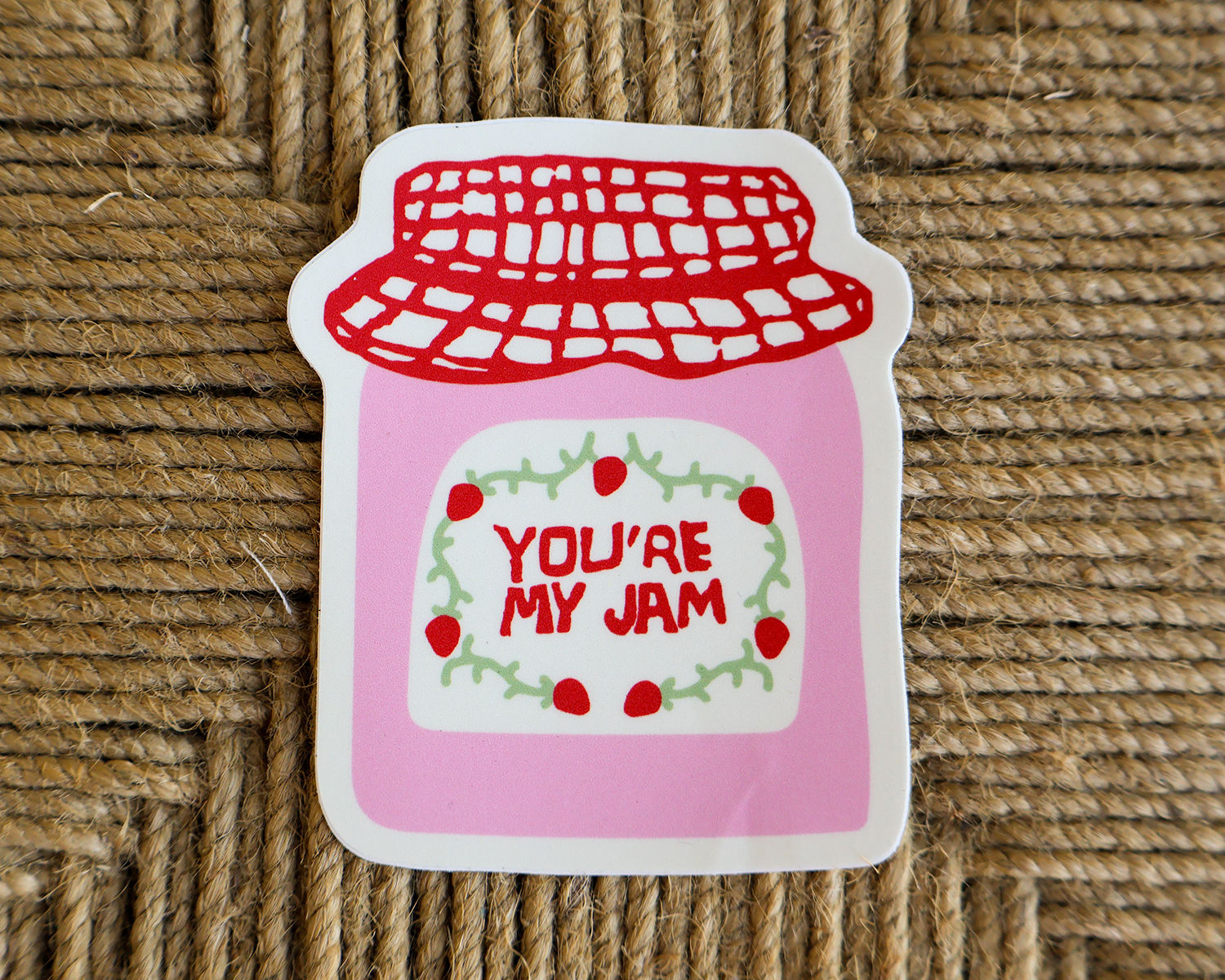 You're my Jam Linocut Sticker