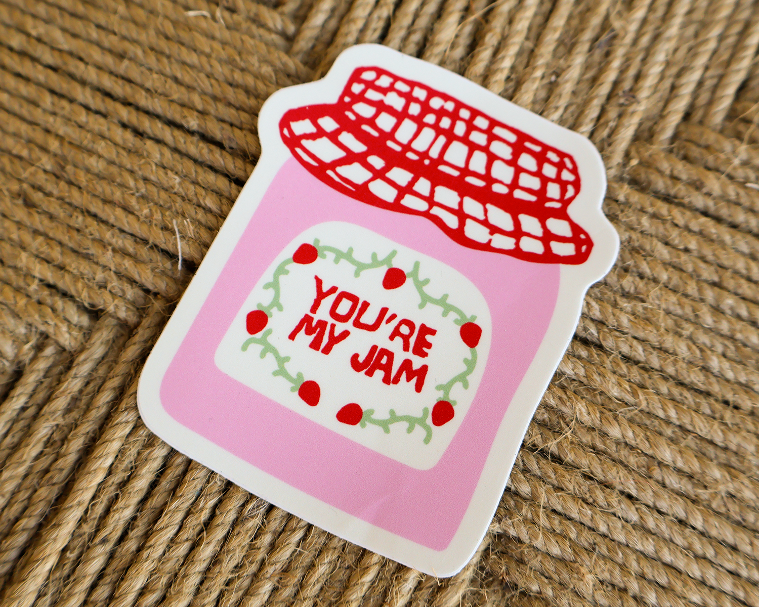 You're my Jam Linocut Sticker