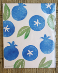 Blueberry Linocut Print