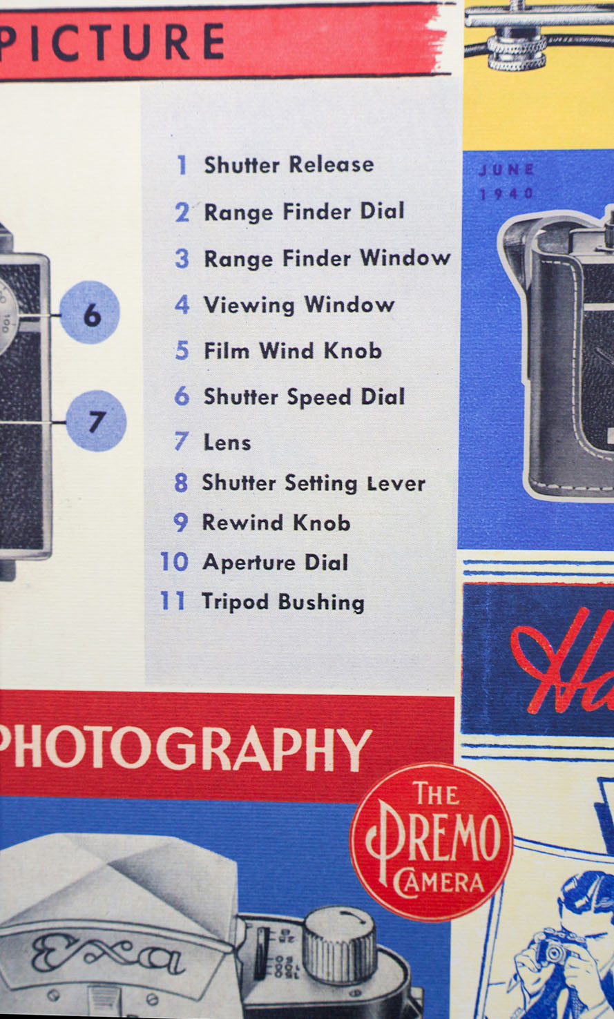 Vintage Photography Refillable Grid Journal