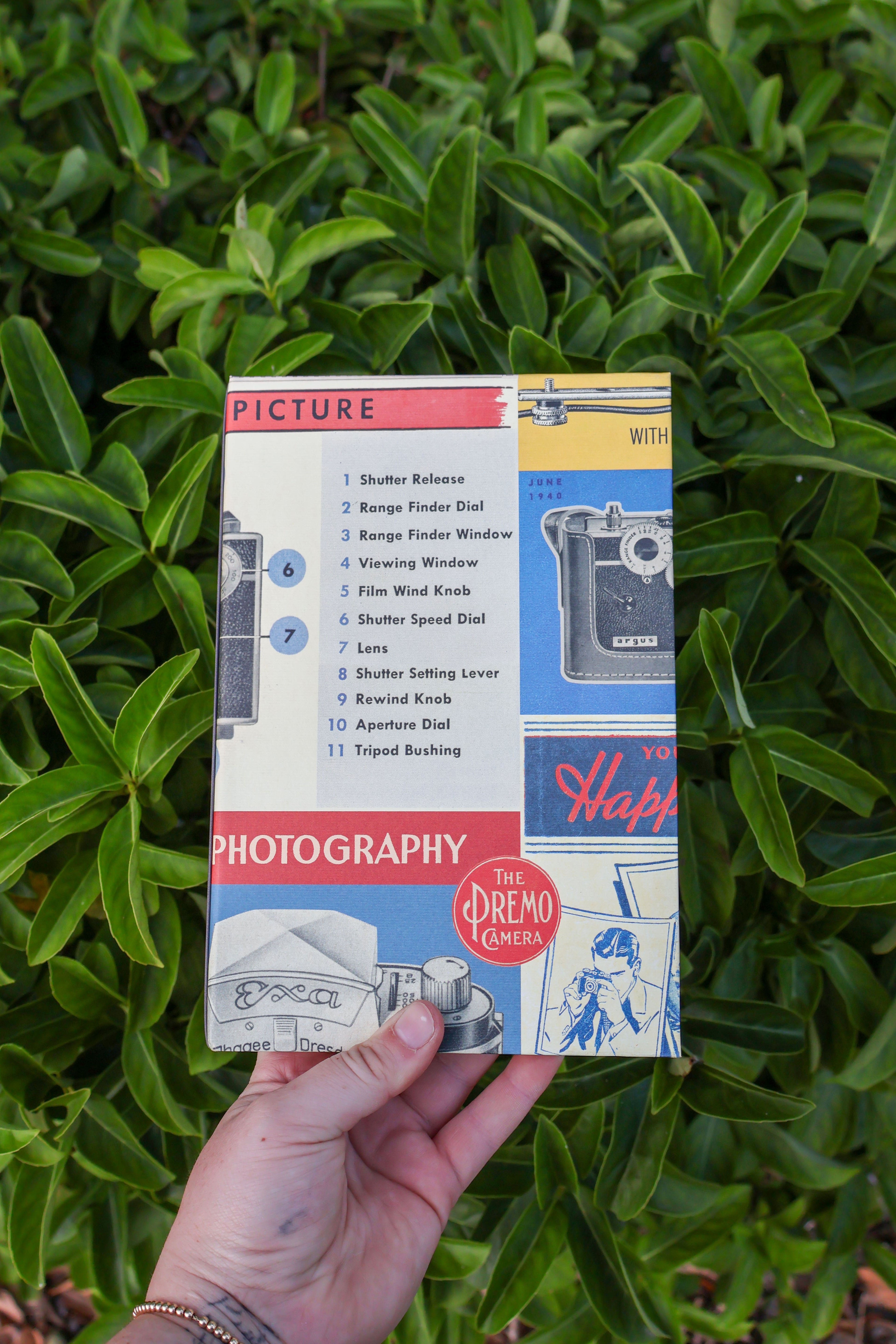 Vintage Photography Refillable Grid Journal