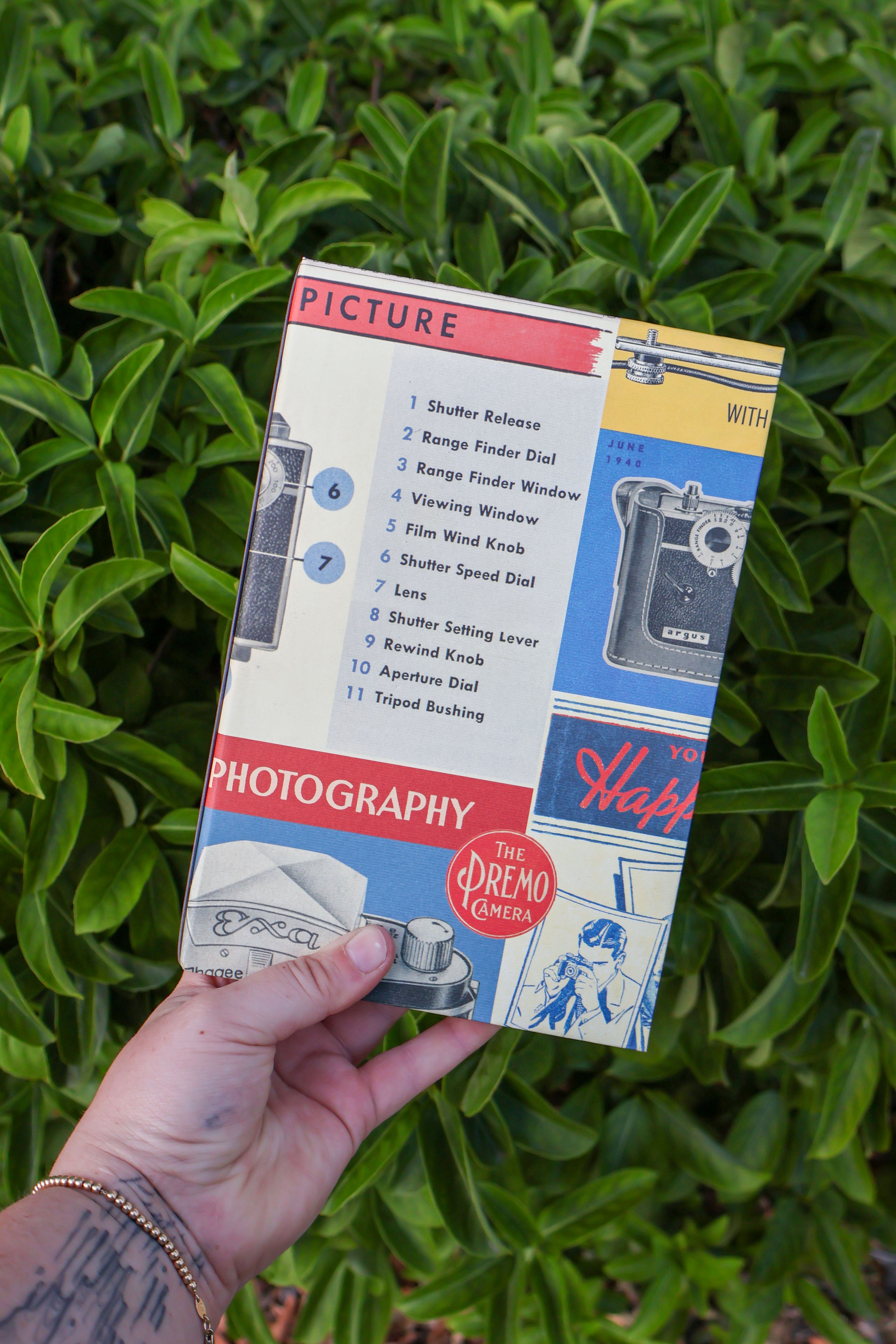 Vintage Photography Refillable Grid Journal
