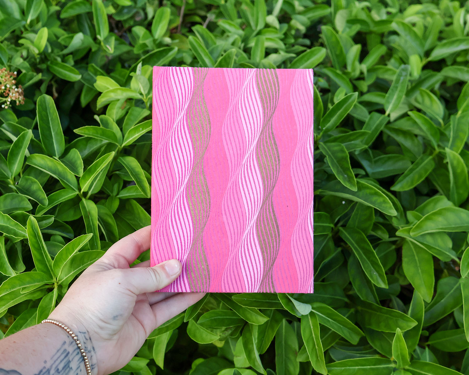 Patterned Pink Sketchbook