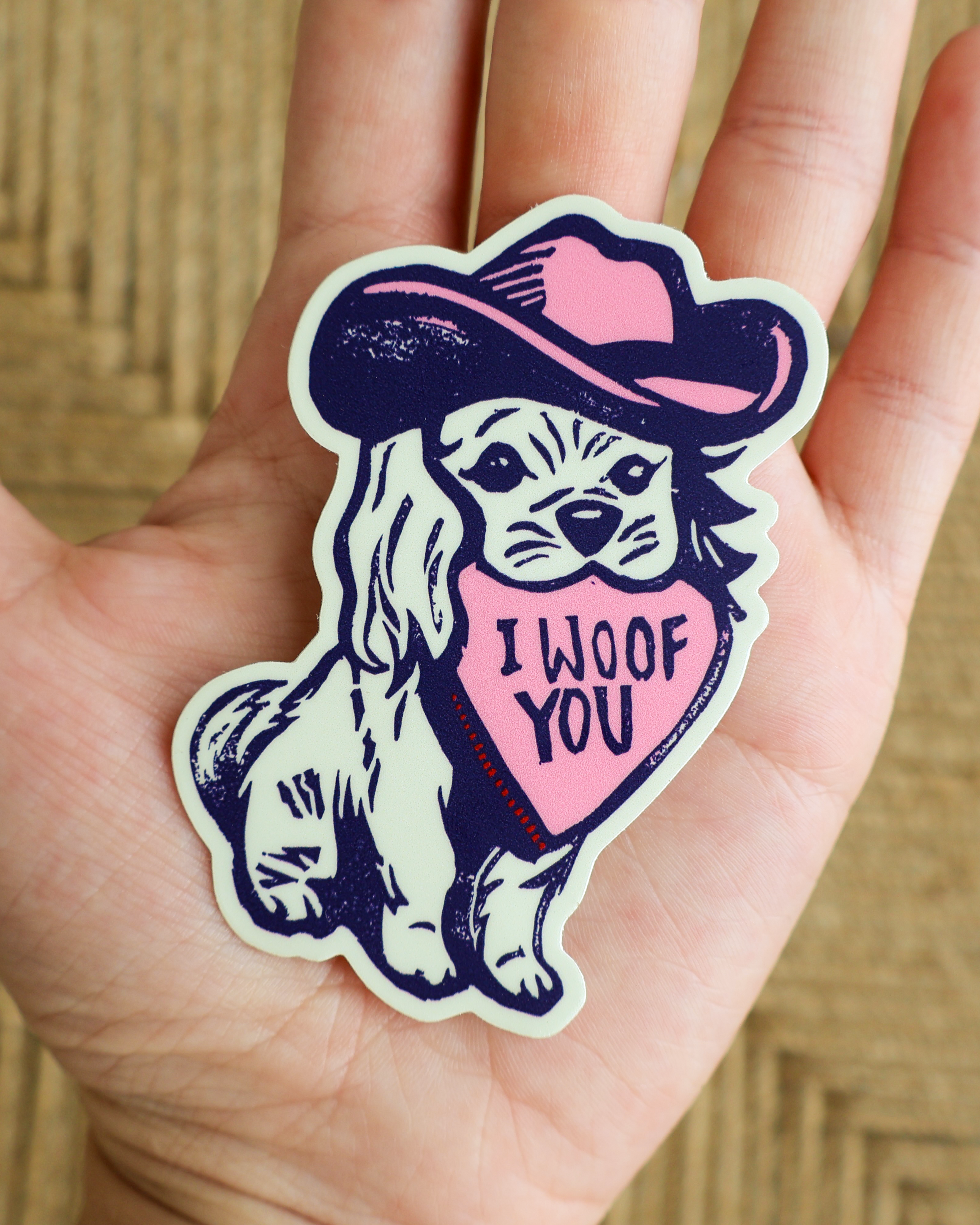 I Woof You Sticker