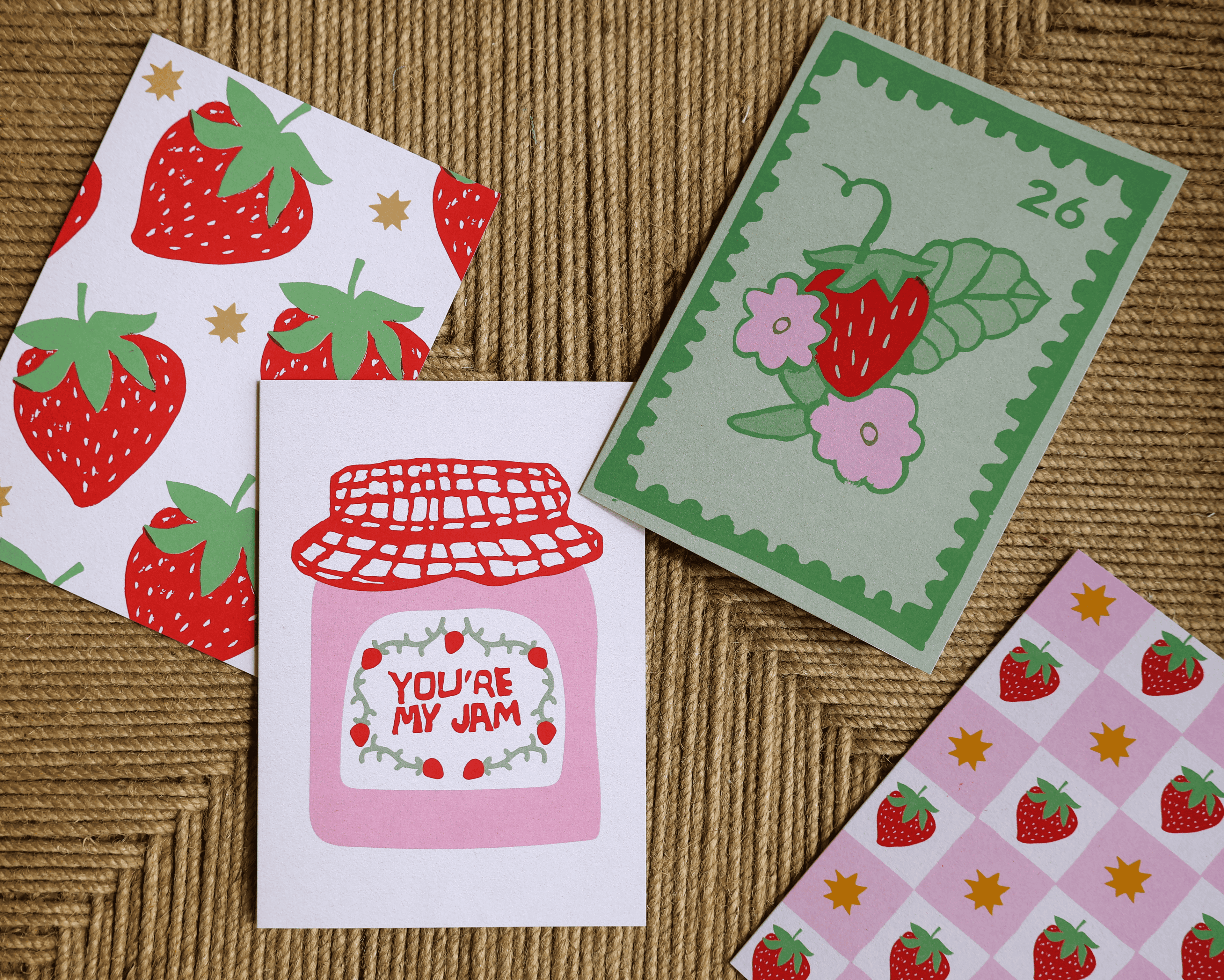Strawberry Greeting Card Pack