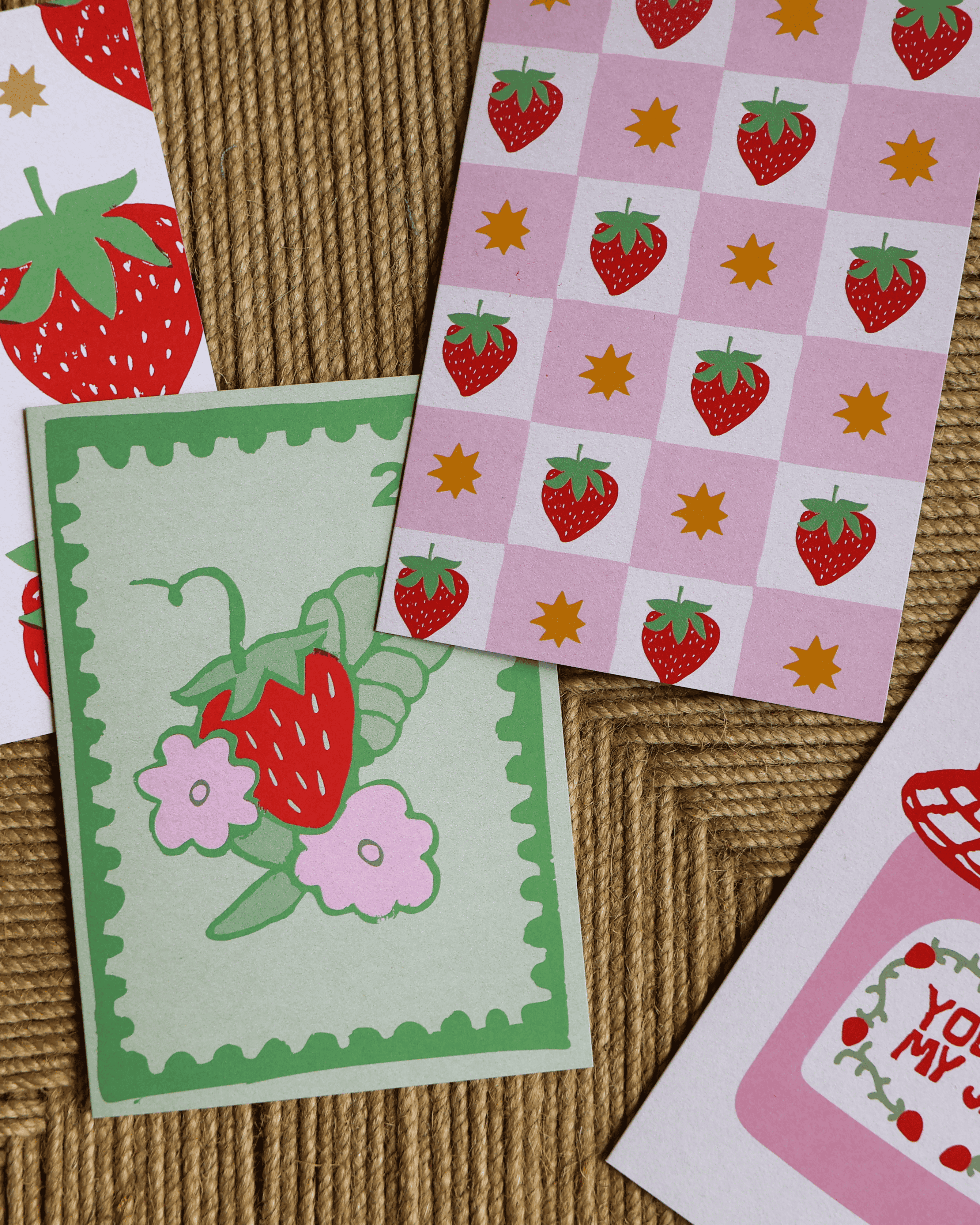 Strawberry Greeting Card Pack