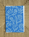 Blue Floral Greeting Card