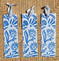 Blue Floral Bookmark