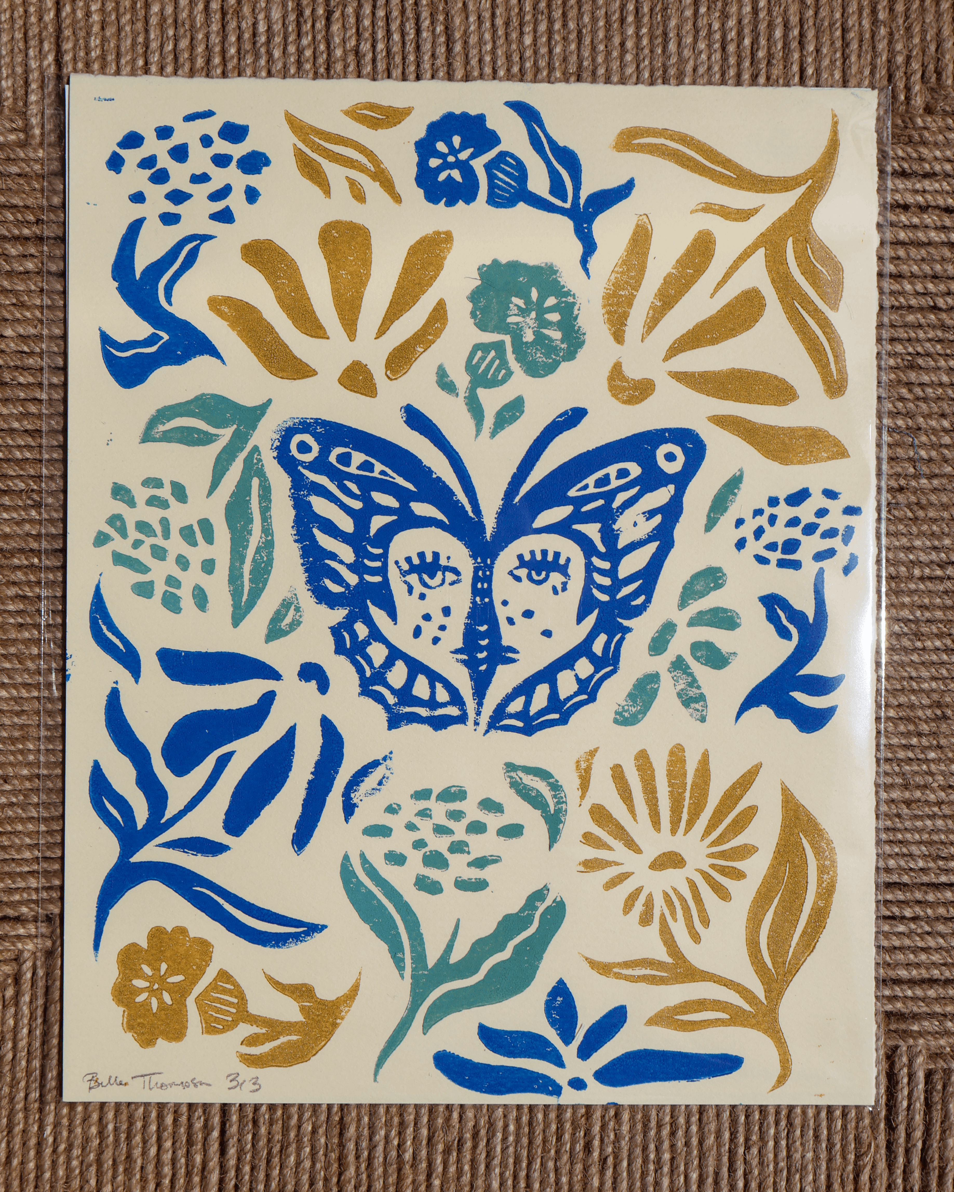 Metamorphosis Linocut Print