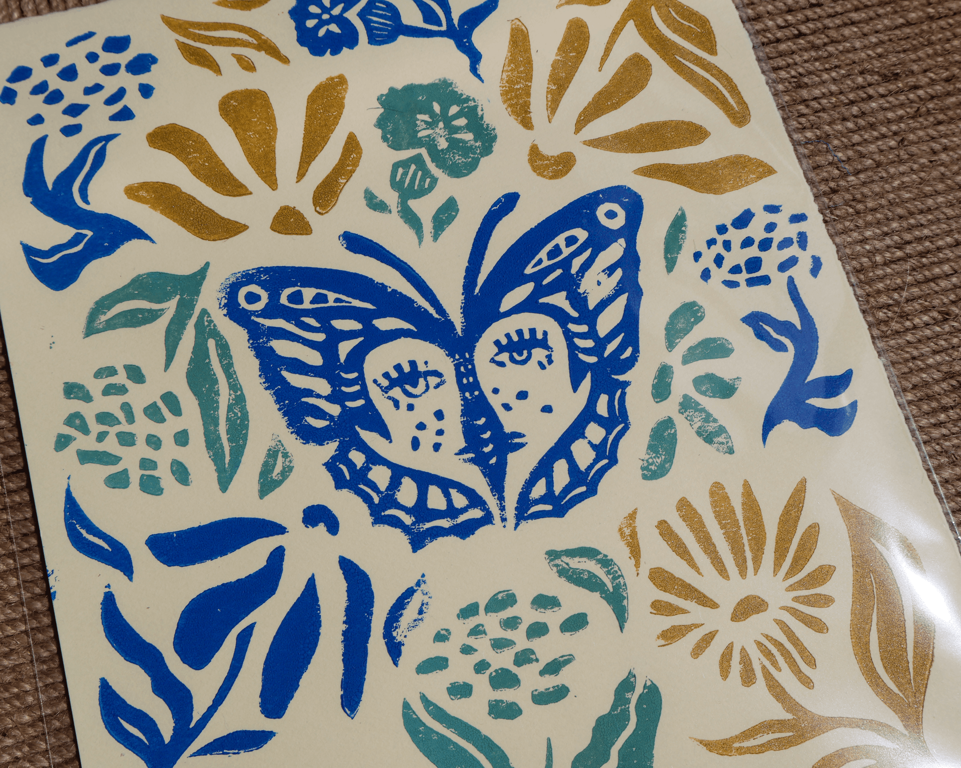 Metamorphosis Linocut Print