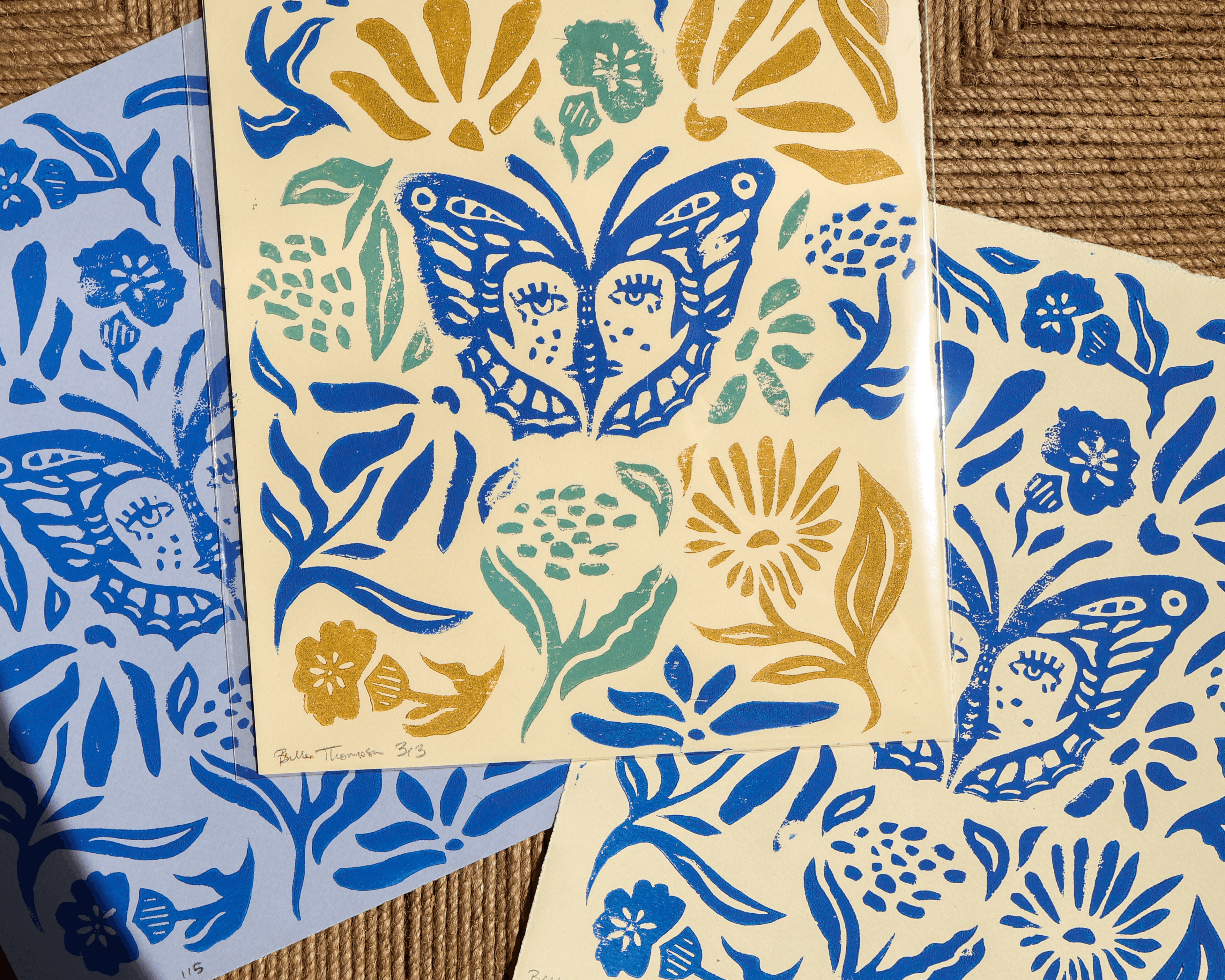 Metamorphosis Linocut Print