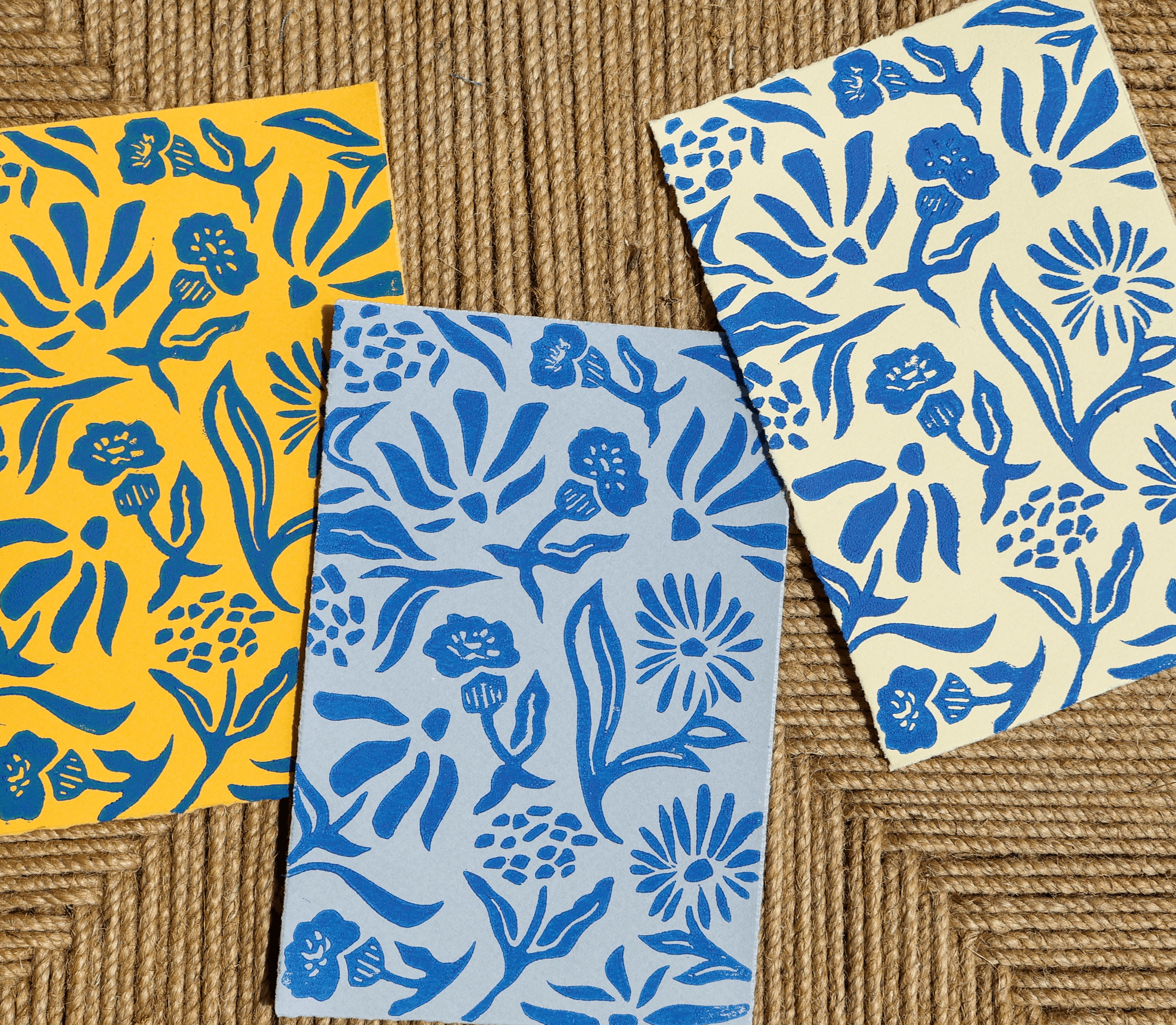 Floral Linocut Print
