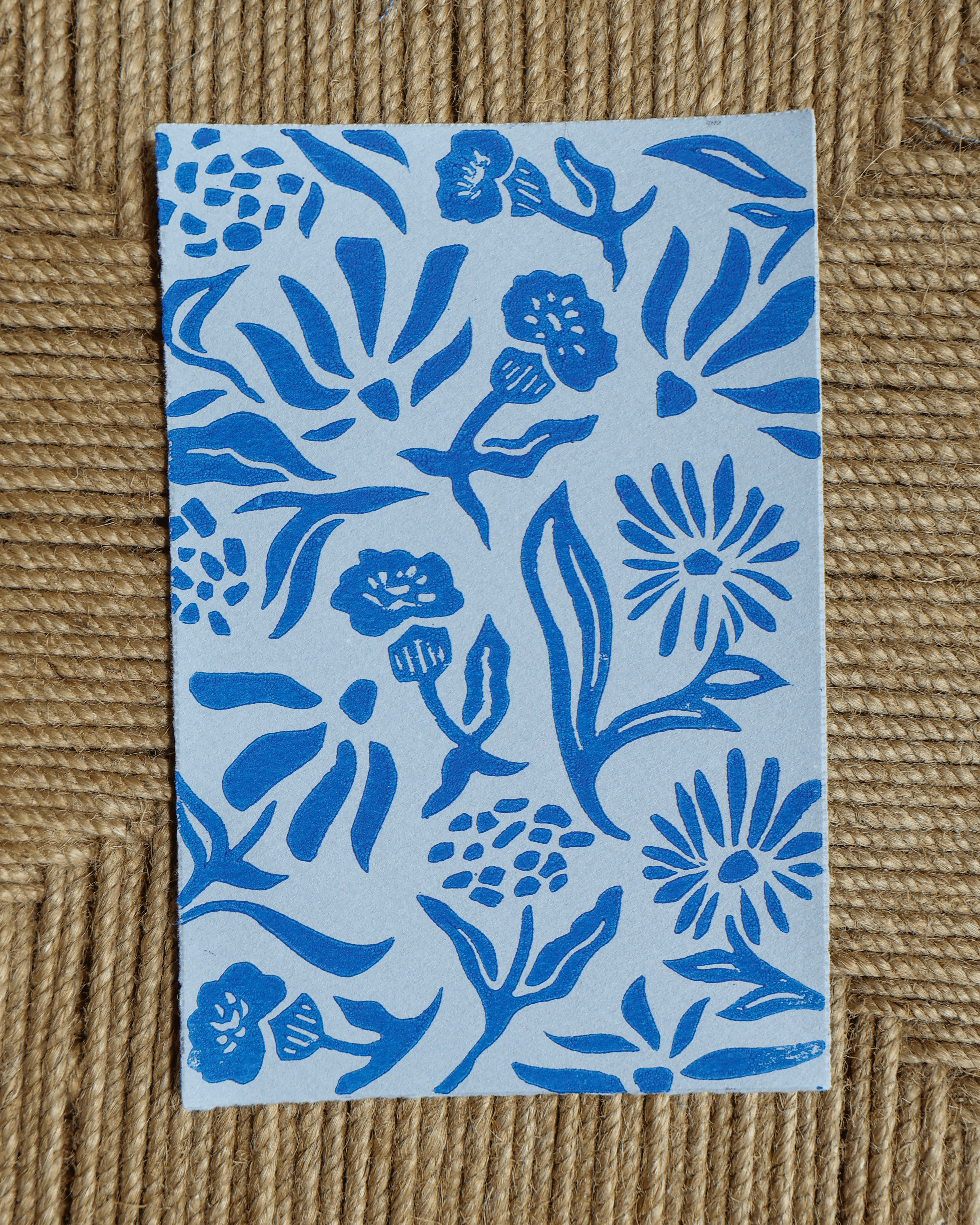 Floral Linocut Print