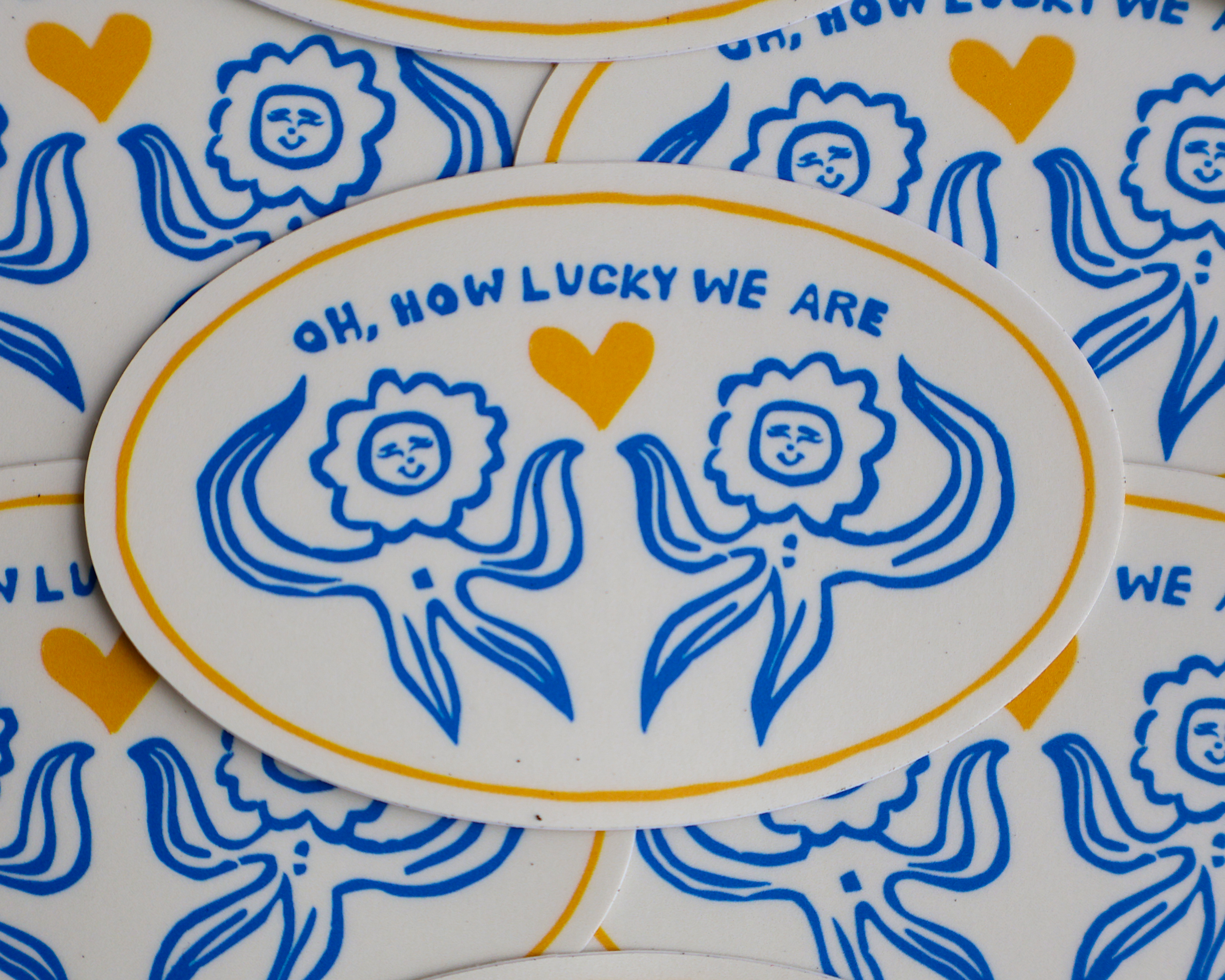 How Lucky Sticker