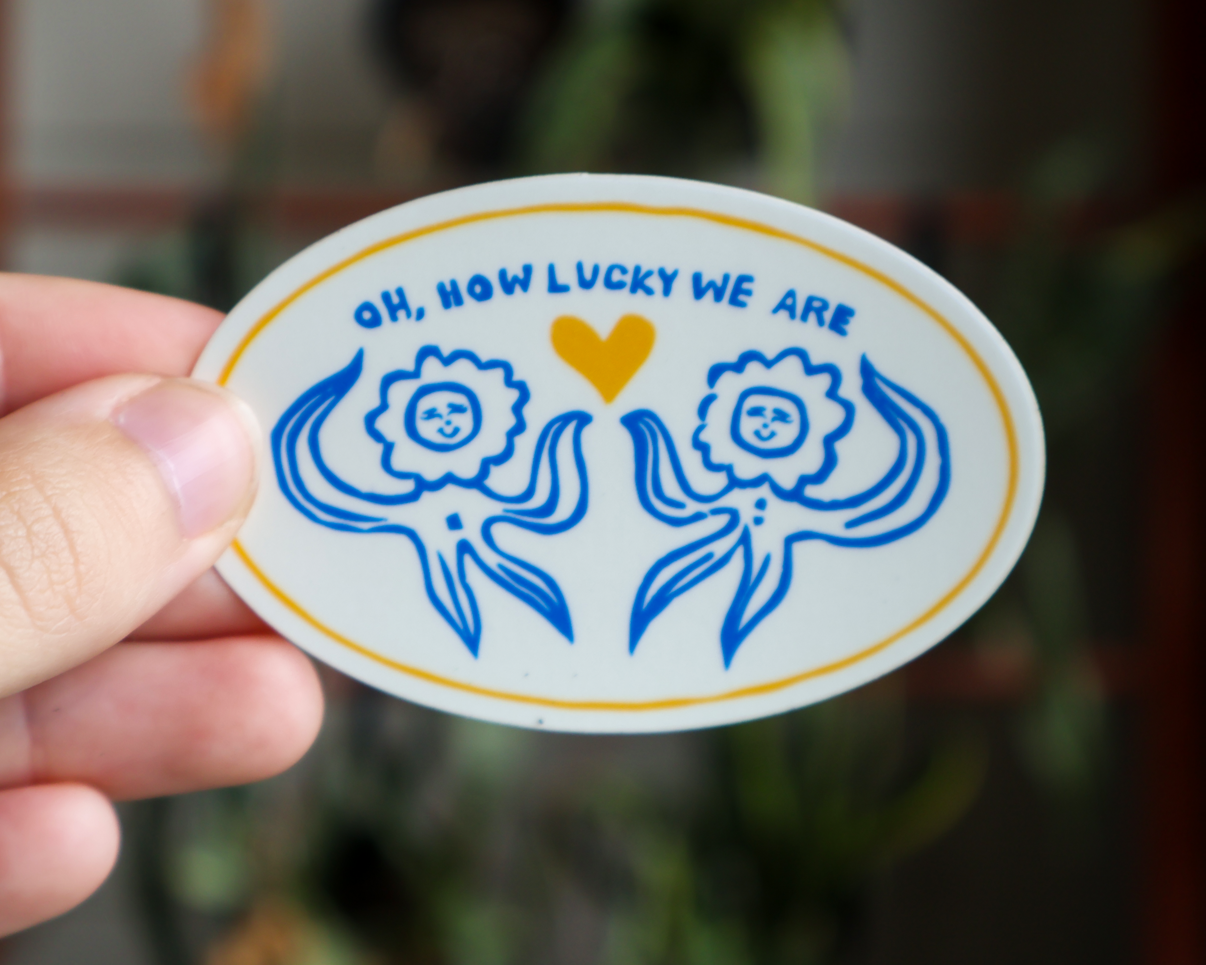 How Lucky Sticker