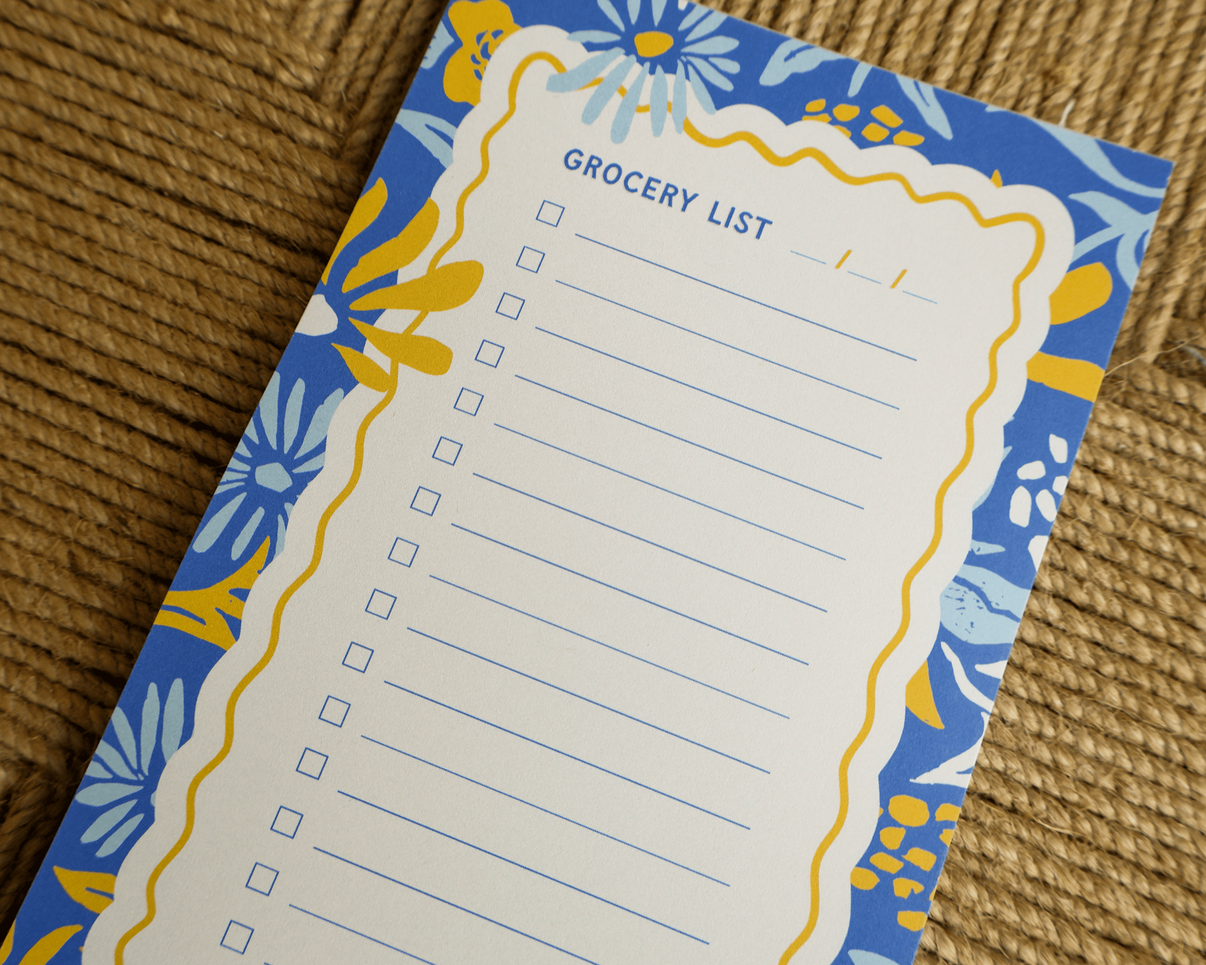 Floral Grocery List