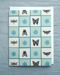 Checkered Bug Greeting Card