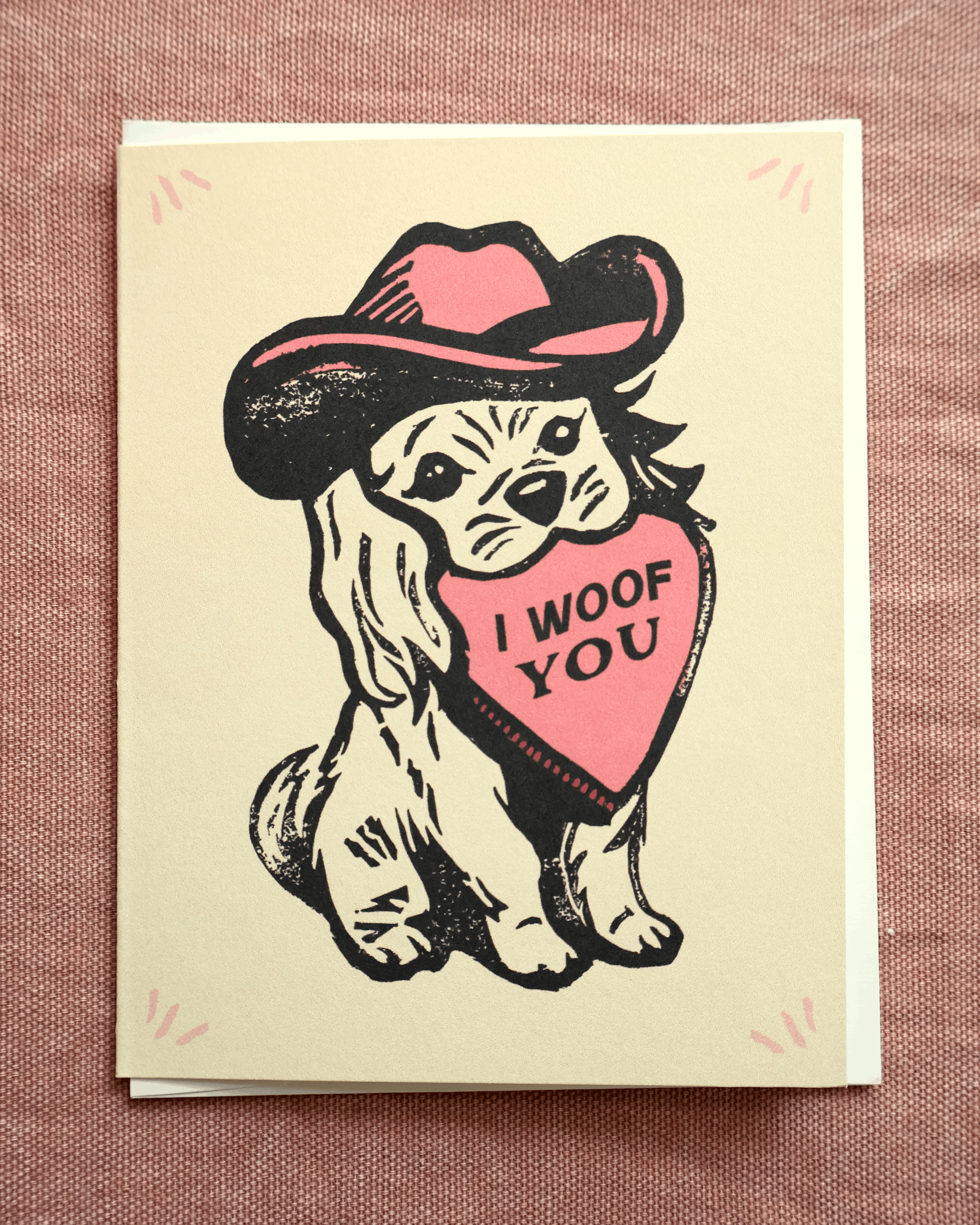 Woof You Greeting Card