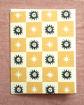 Checkered Sun Greeting Card