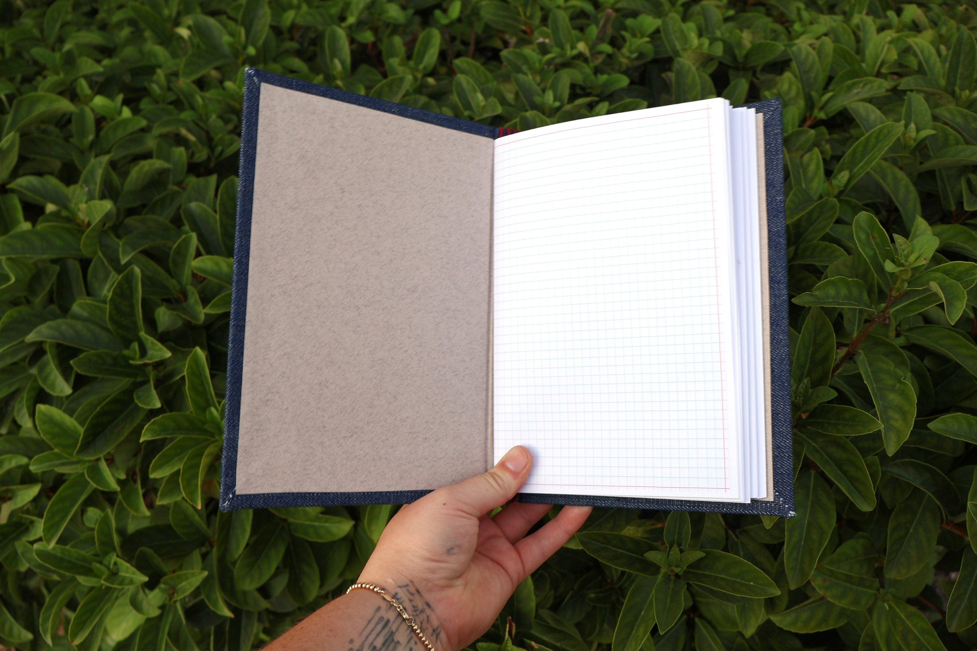Denim Refillable Journal (palm reading)