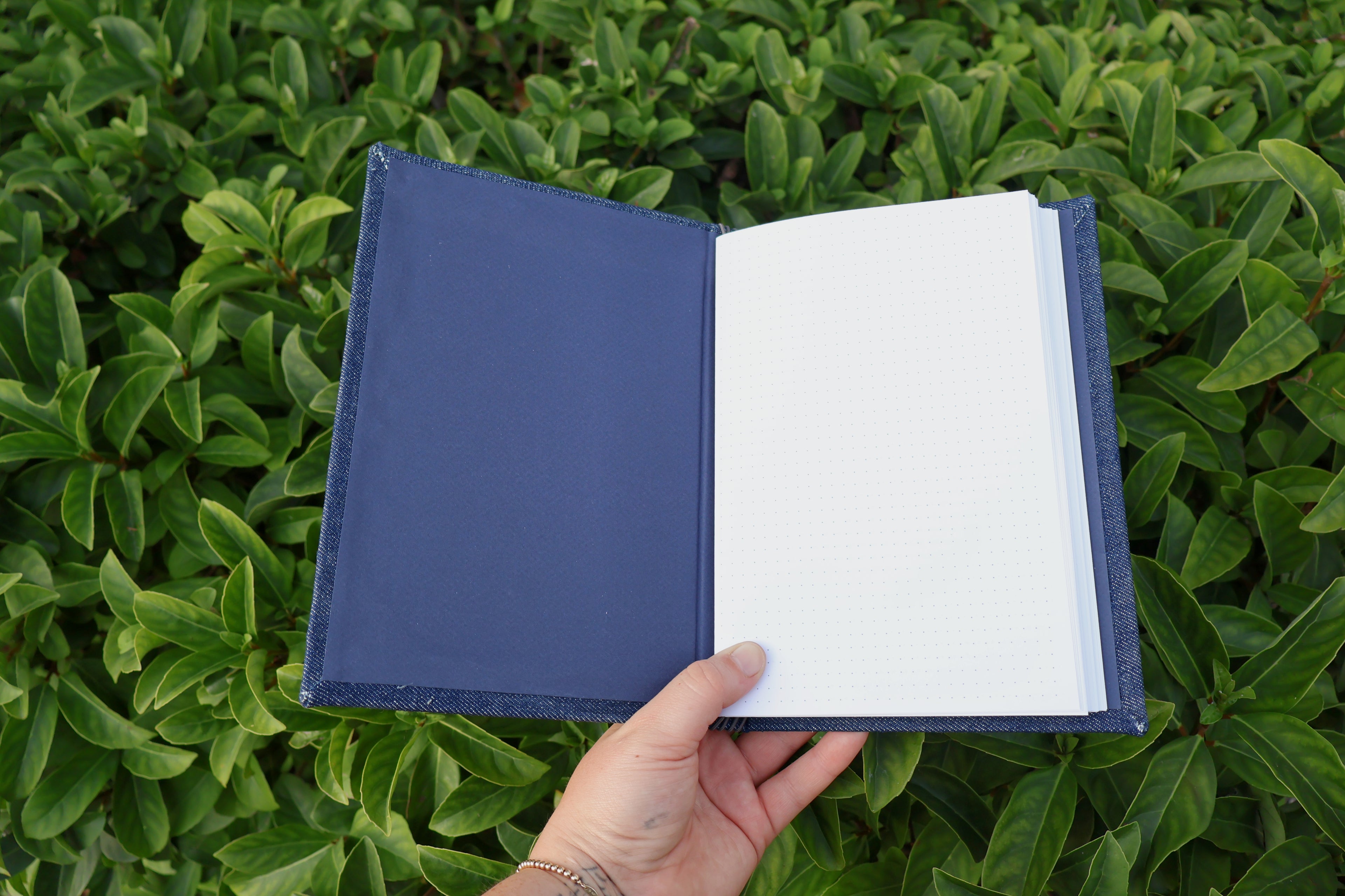 Denim Refillable Journal (bee culture)
