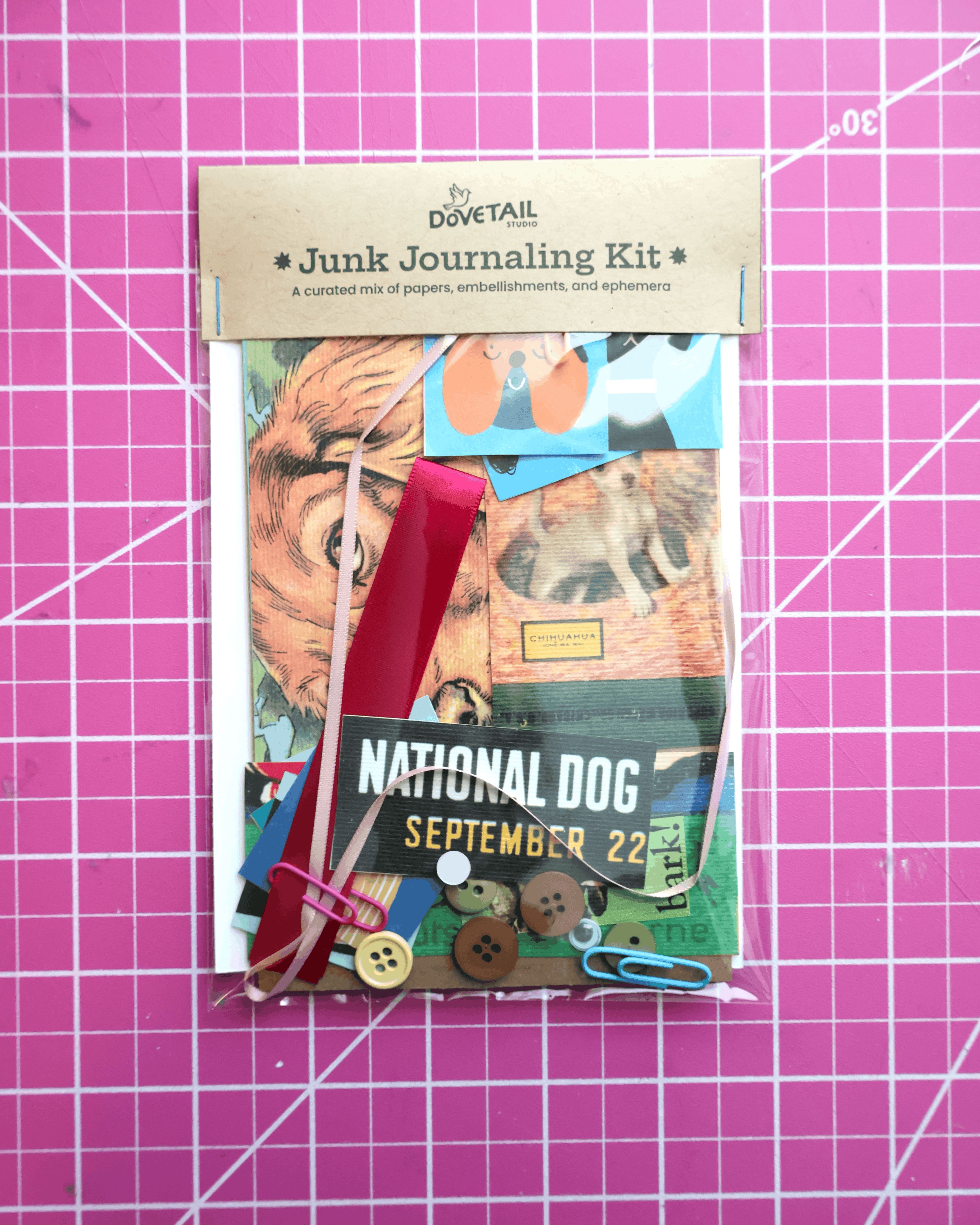 Junk Journaling Kit - Dog Theme