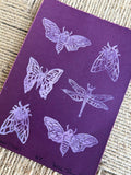 Pink Mothball Linocut Print
