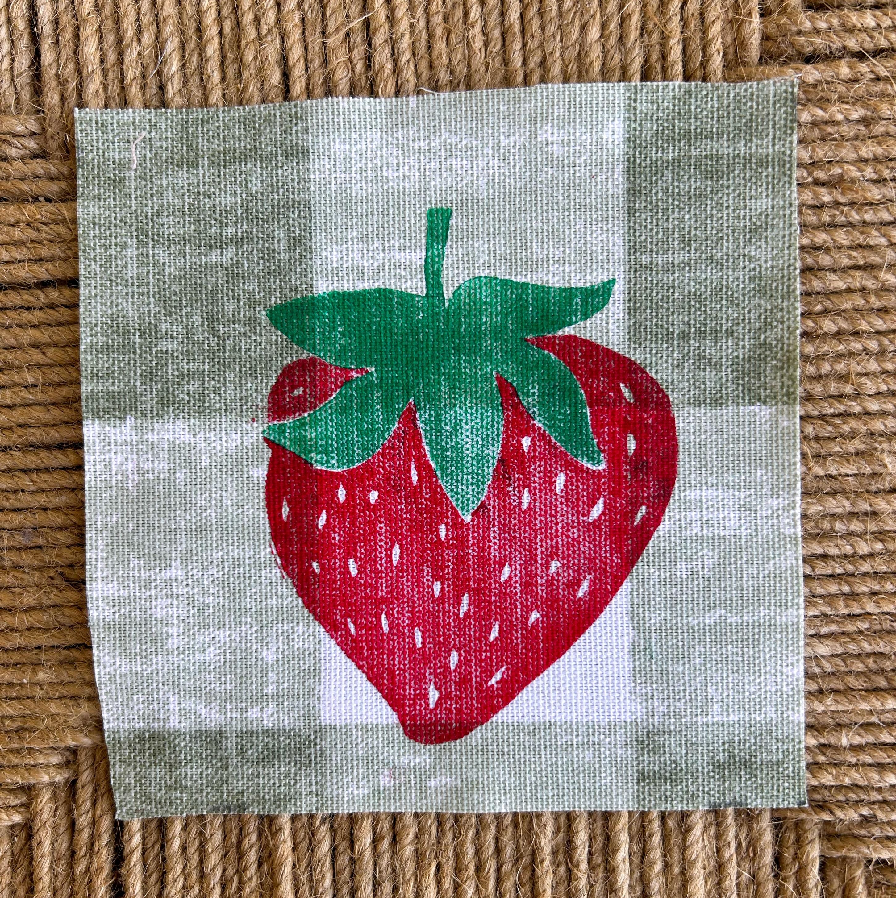 Strawberry Sew-On Patch