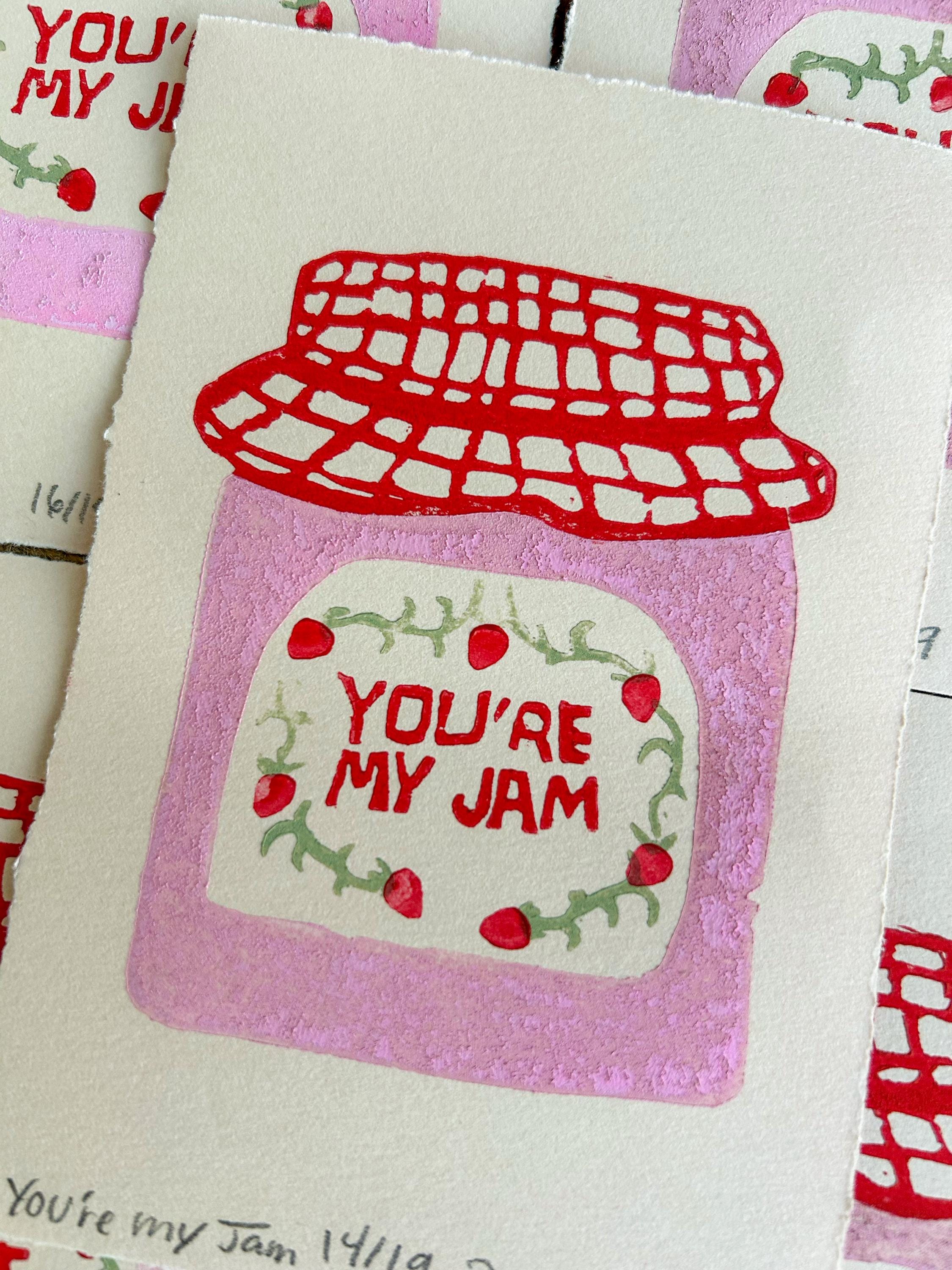 You're My Jam Linocut Print