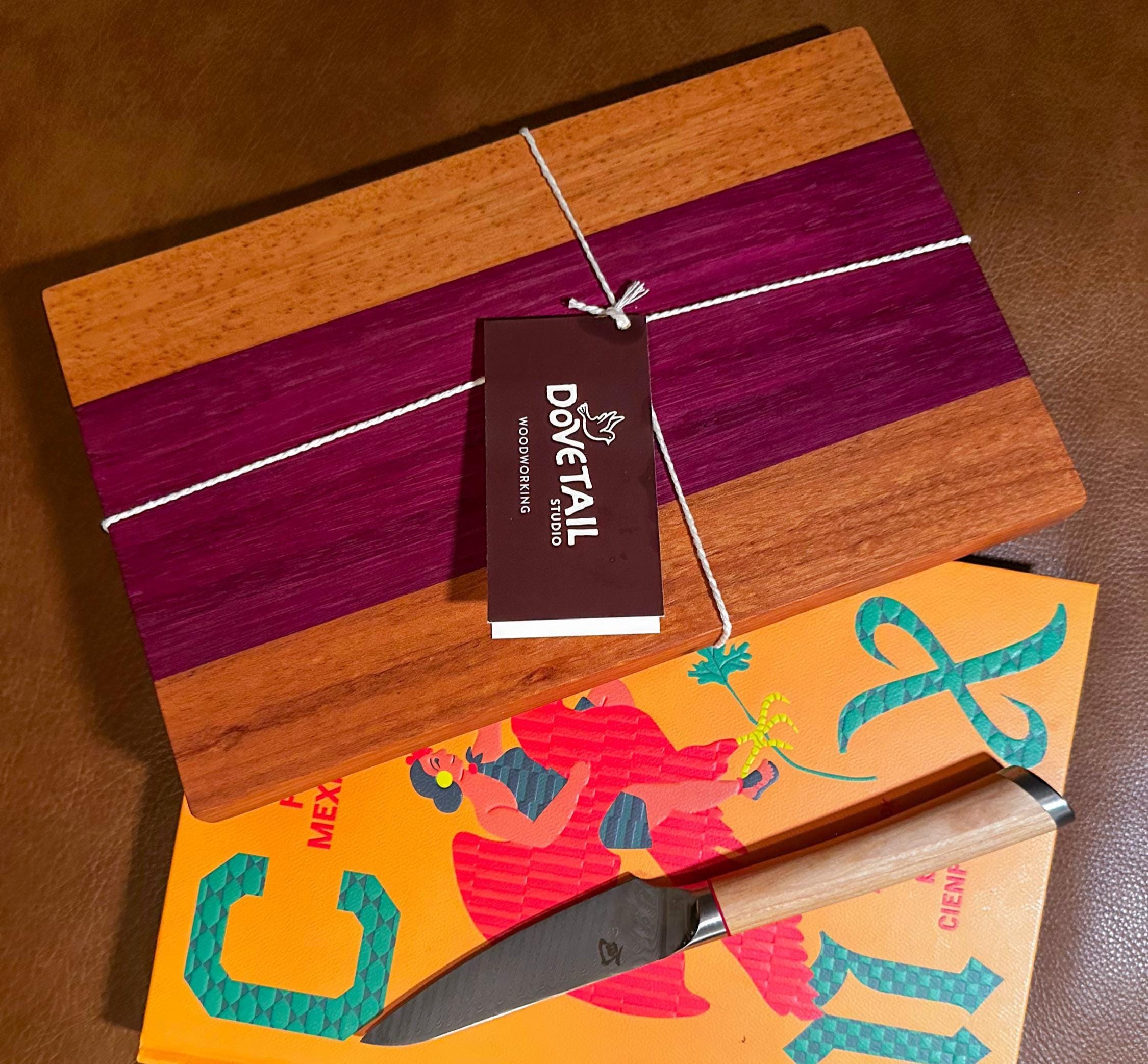 Striped Purple Heart Cutting Board
