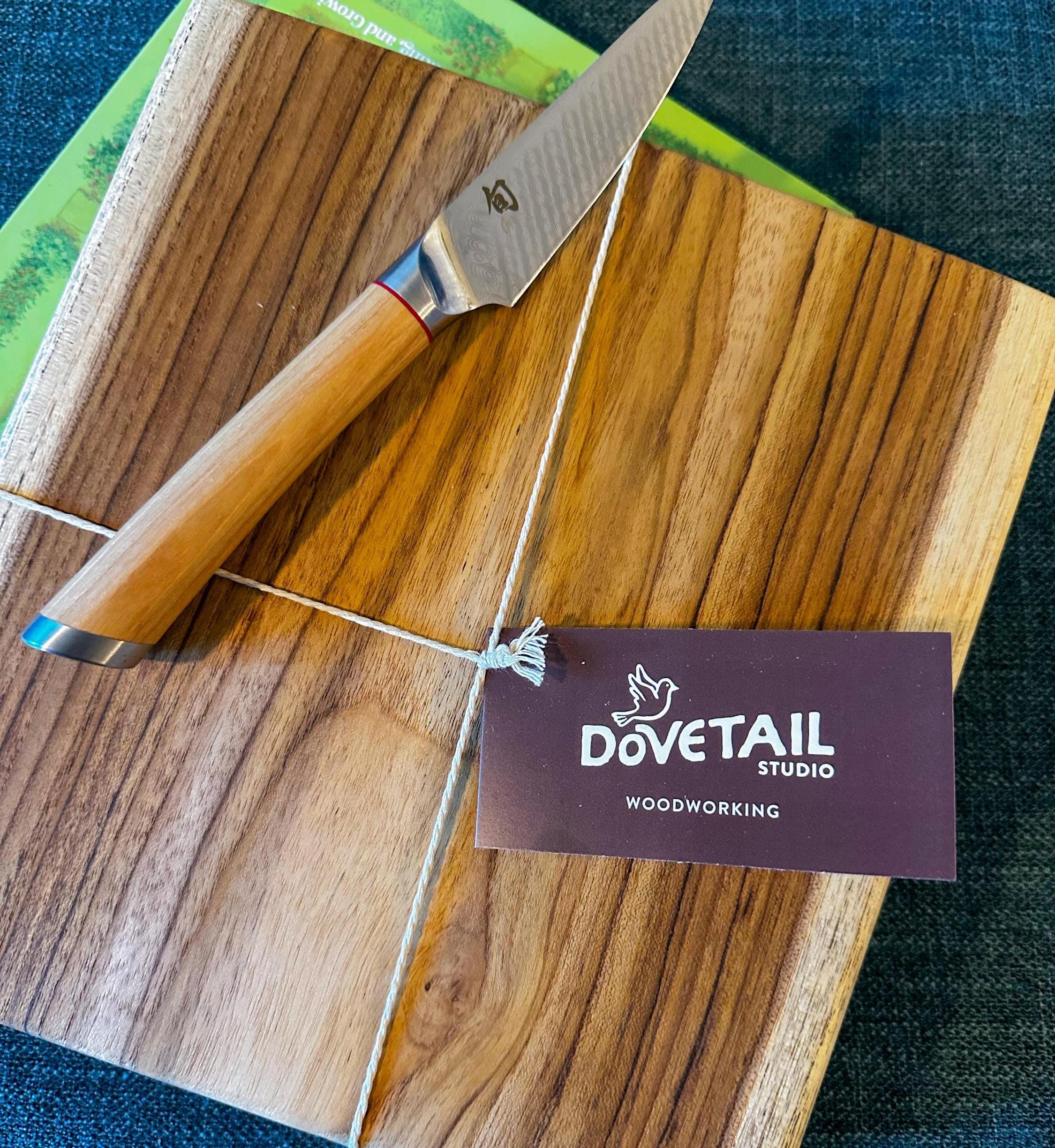 Raw Edge Teak Cutting Board