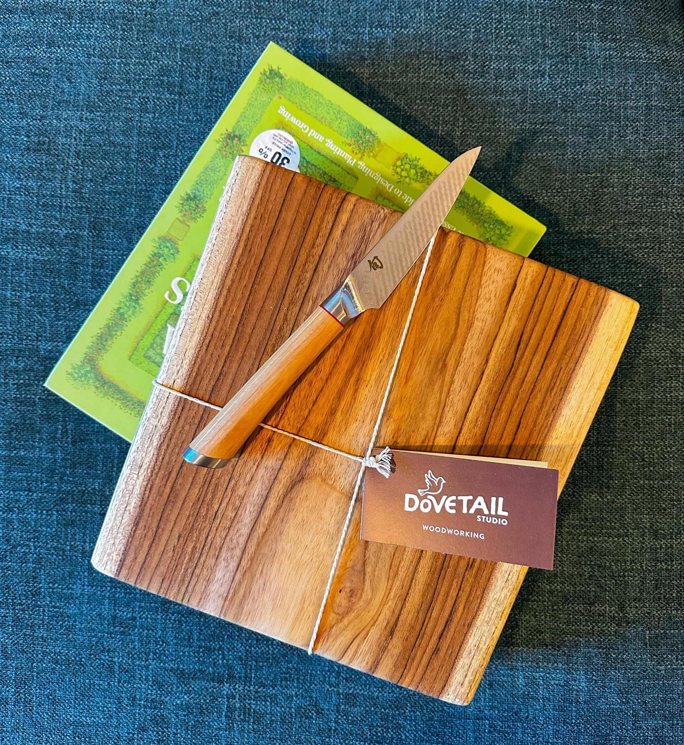 Raw Edge Teak Cutting Board