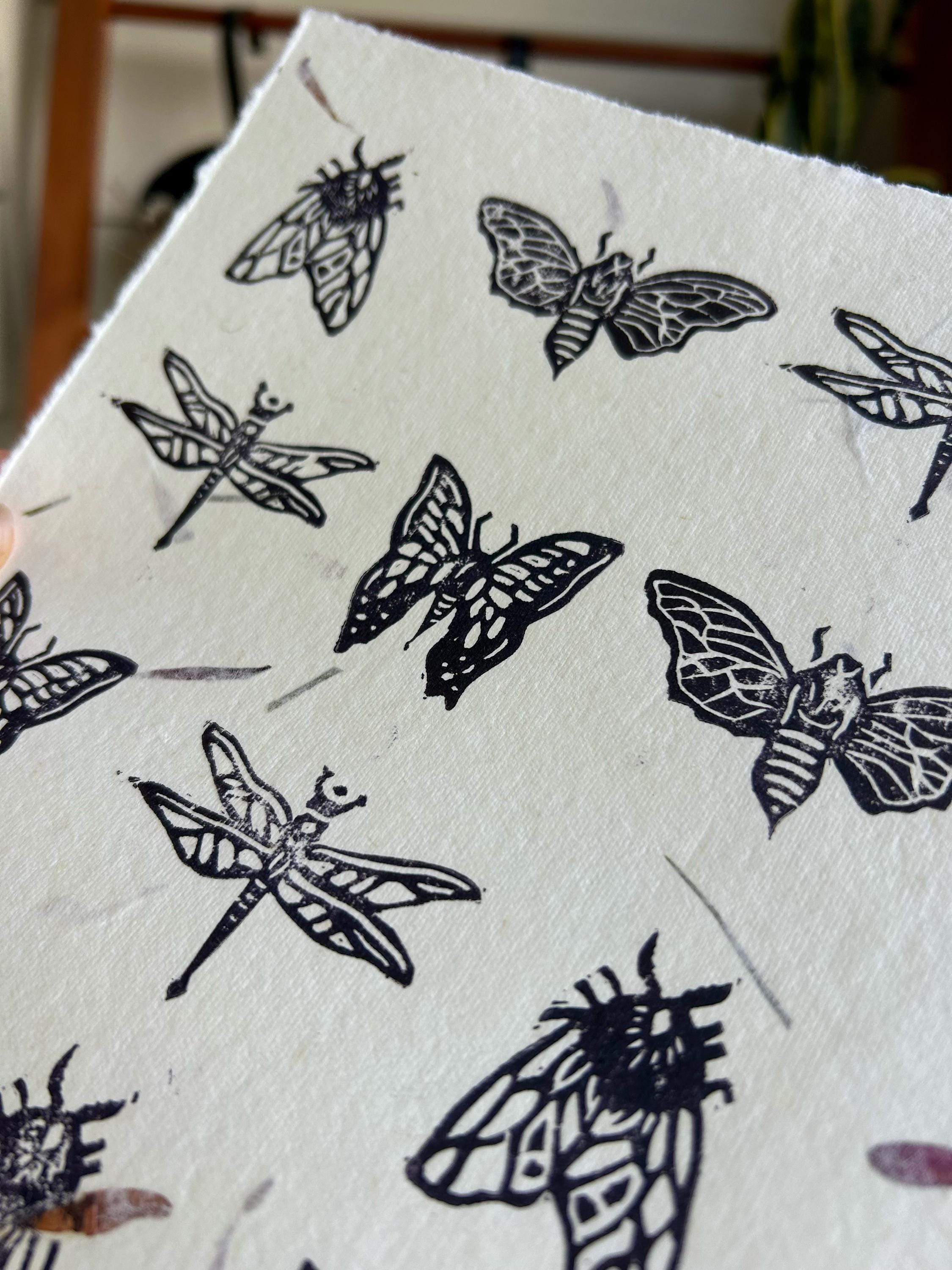 Mothball Linocut Print