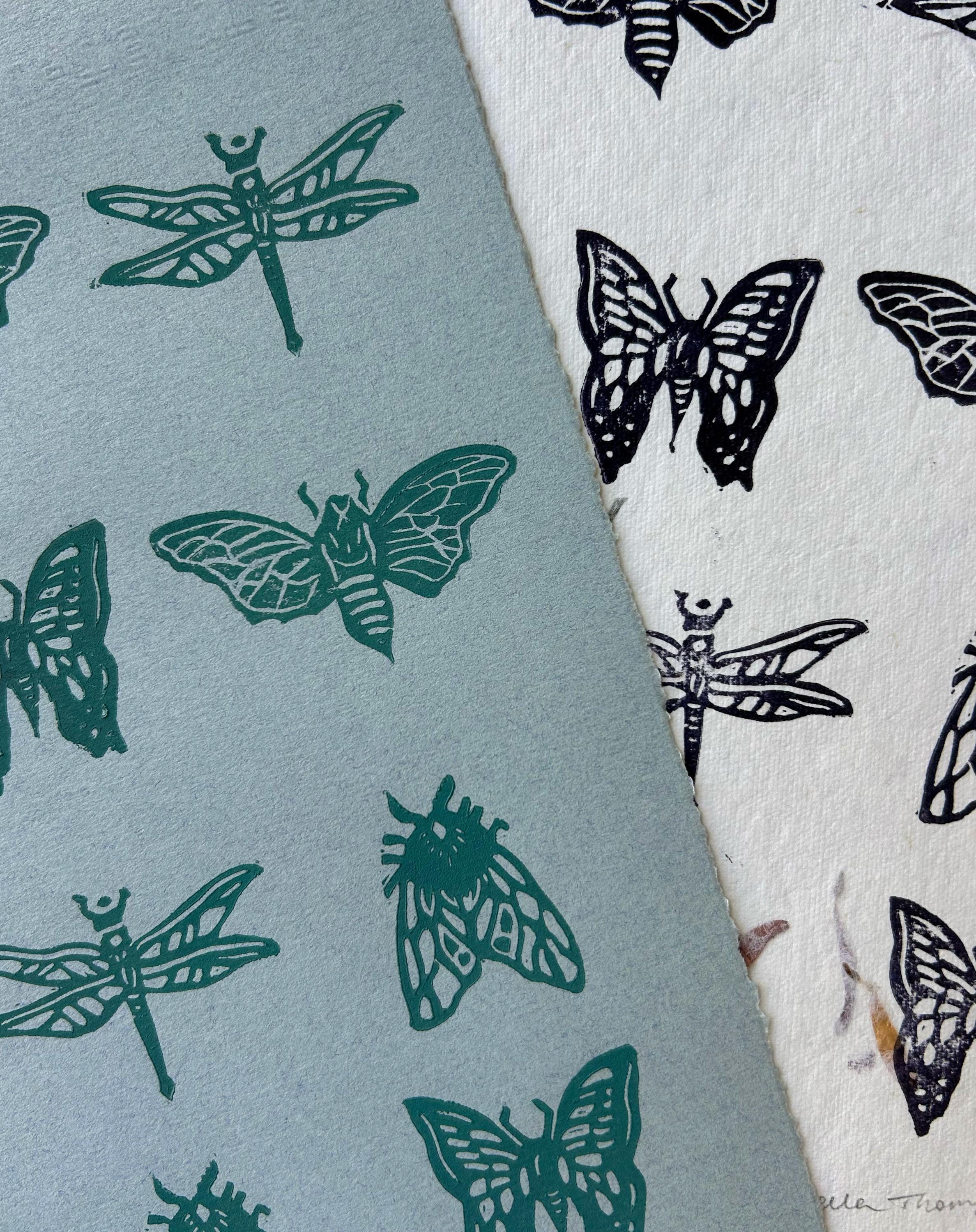 Mothball Linocut Print