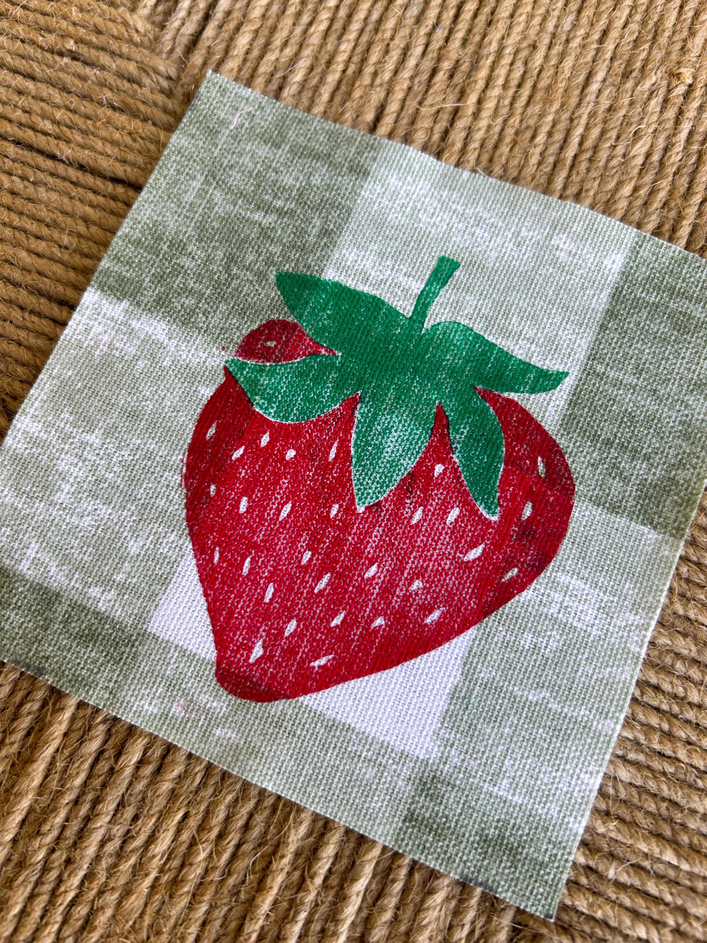 Strawberry Sew-On Patch