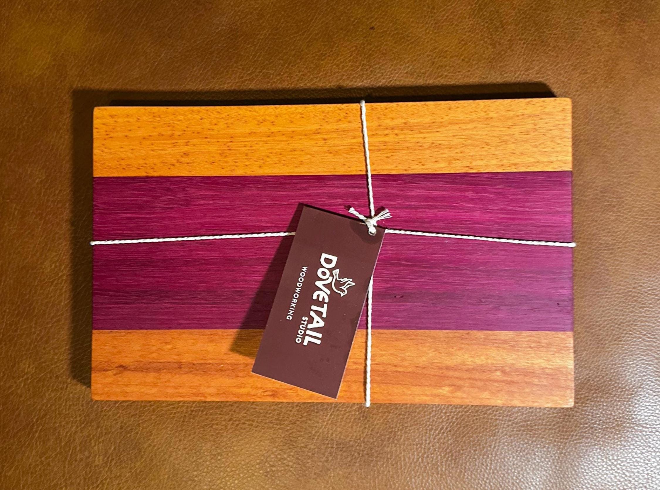 Striped Purple Heart Cutting Board