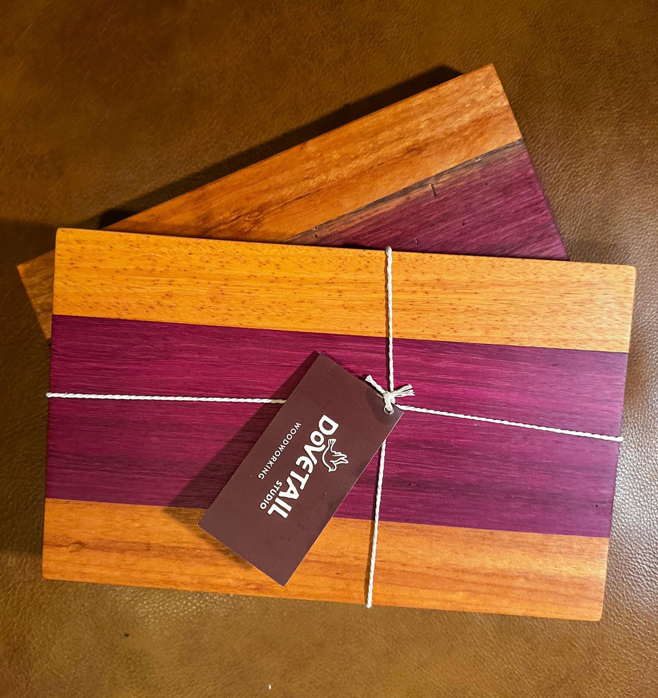 Striped Purple Heart Cutting Board
