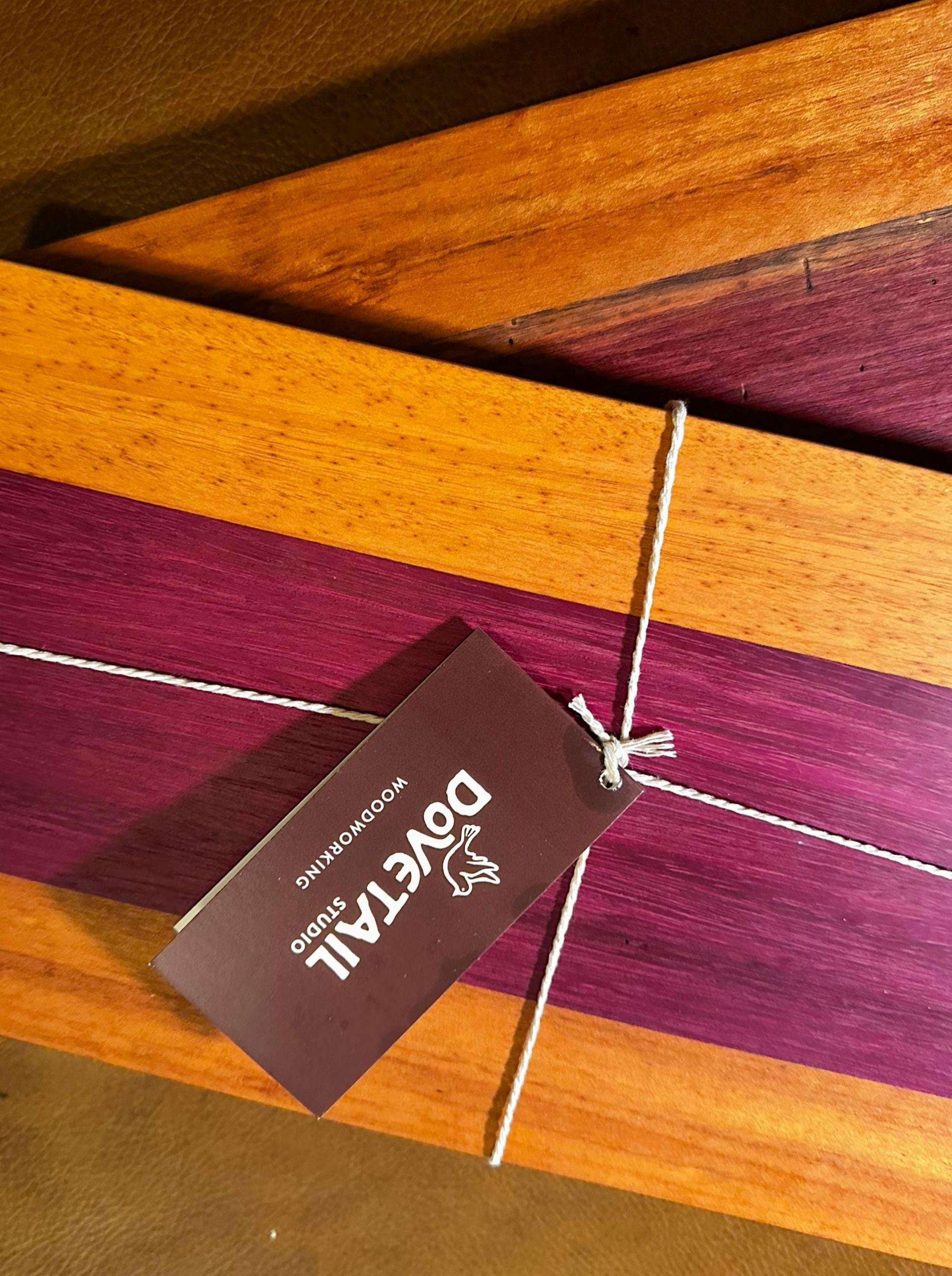 Striped Purple Heart Cutting Board