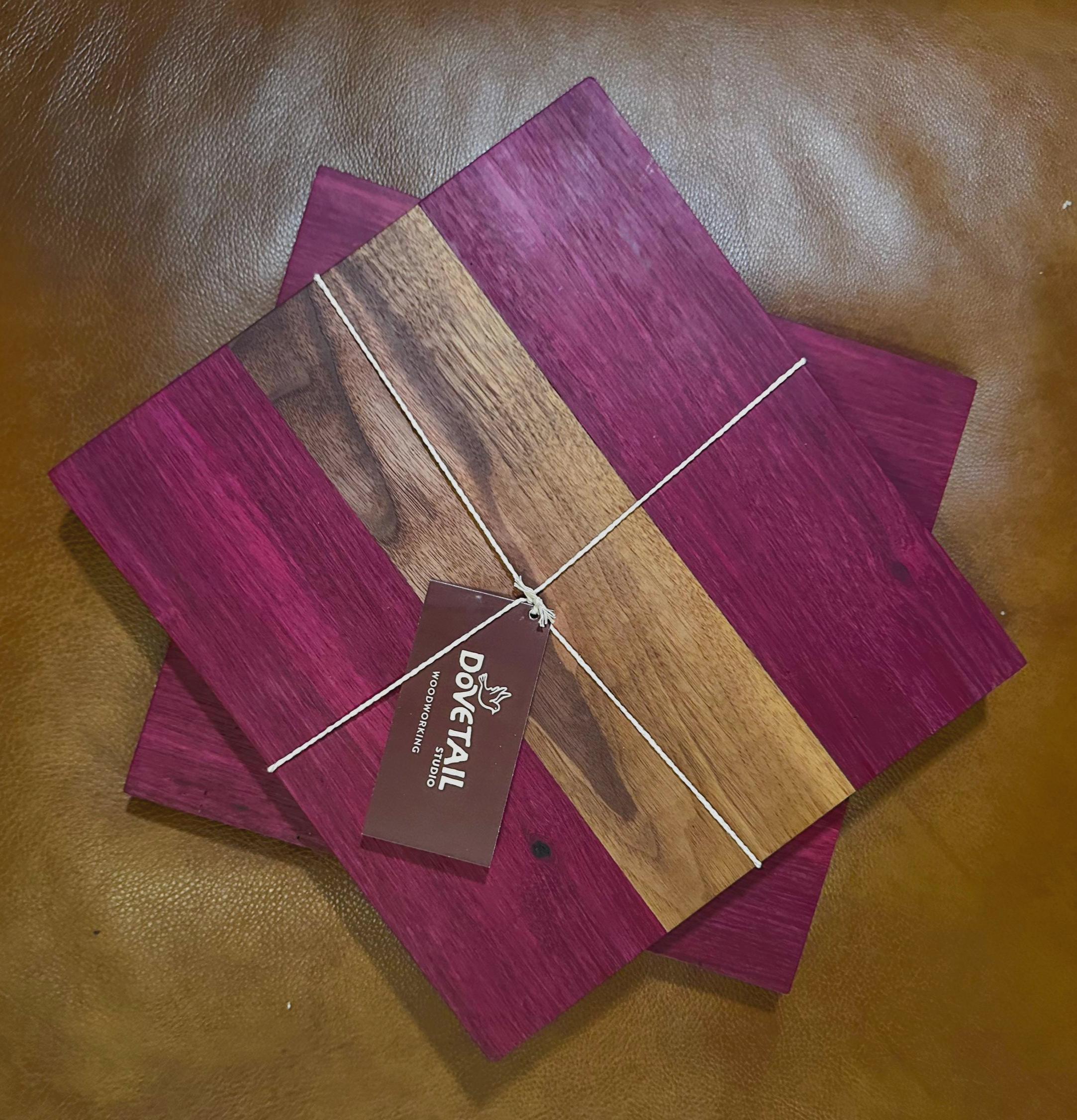 Purpleheart & Walnut Cutting Board