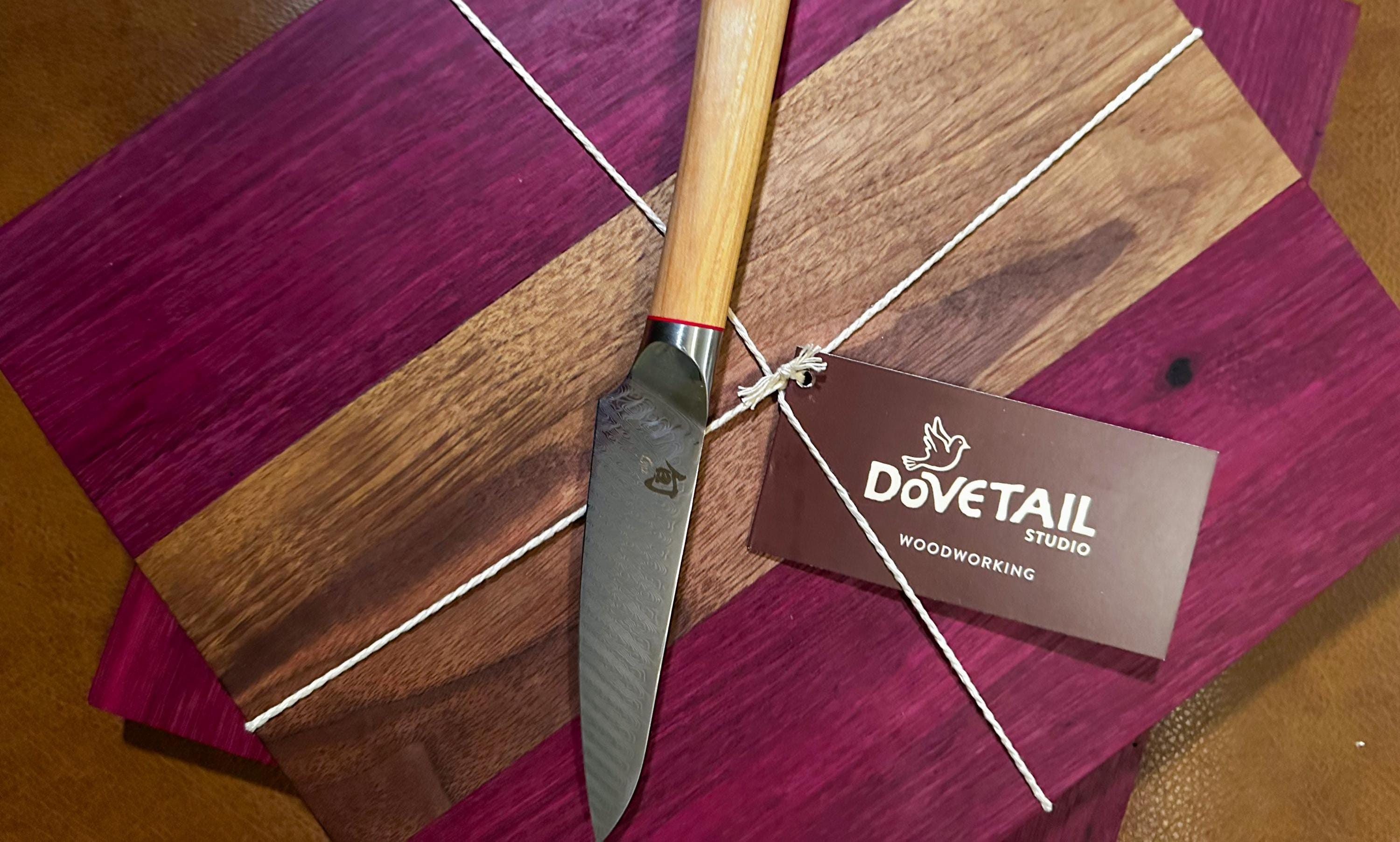 Purpleheart & Walnut Cutting Board